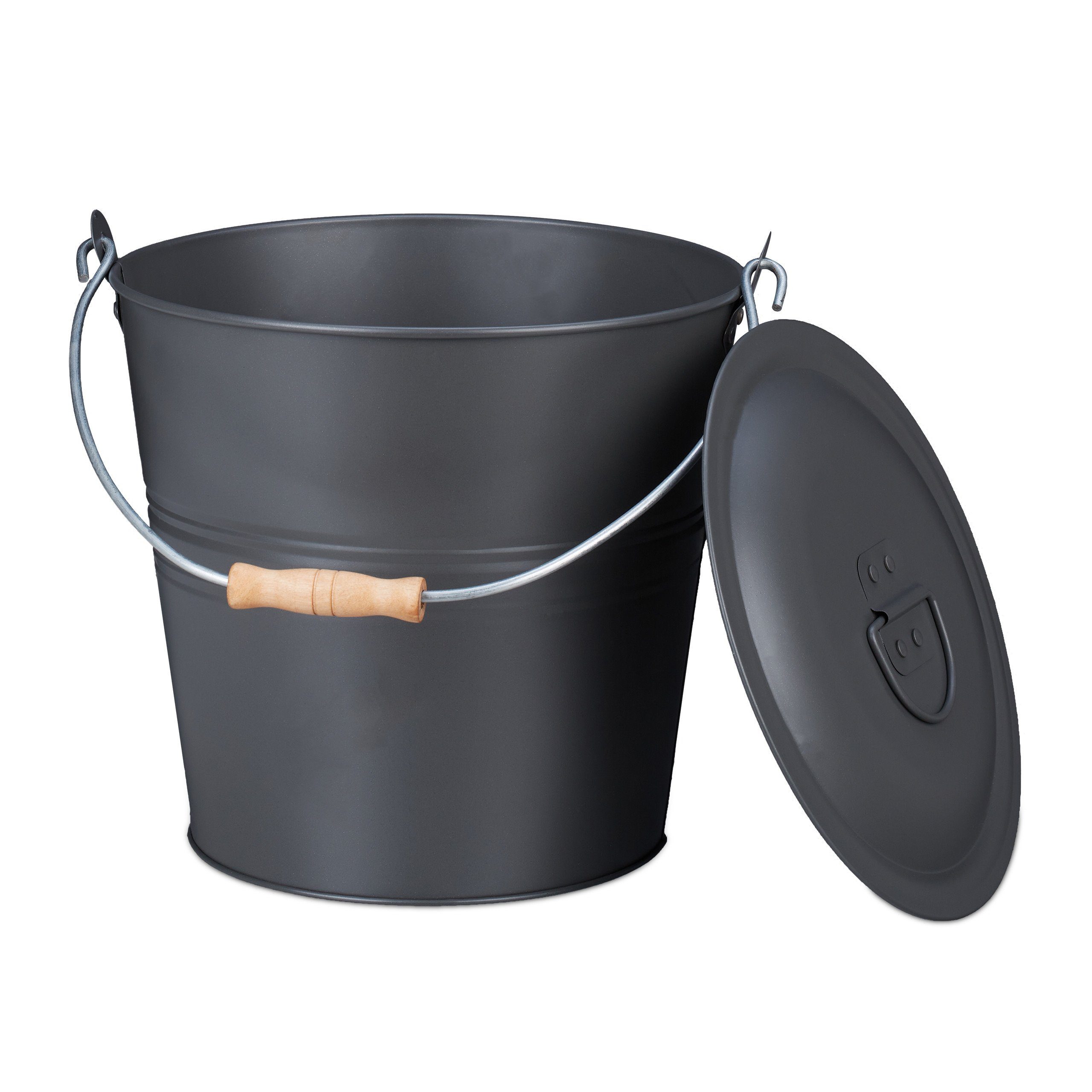 relaxdays Aschekasten »Ascheeimer mit Deckel« OTTO