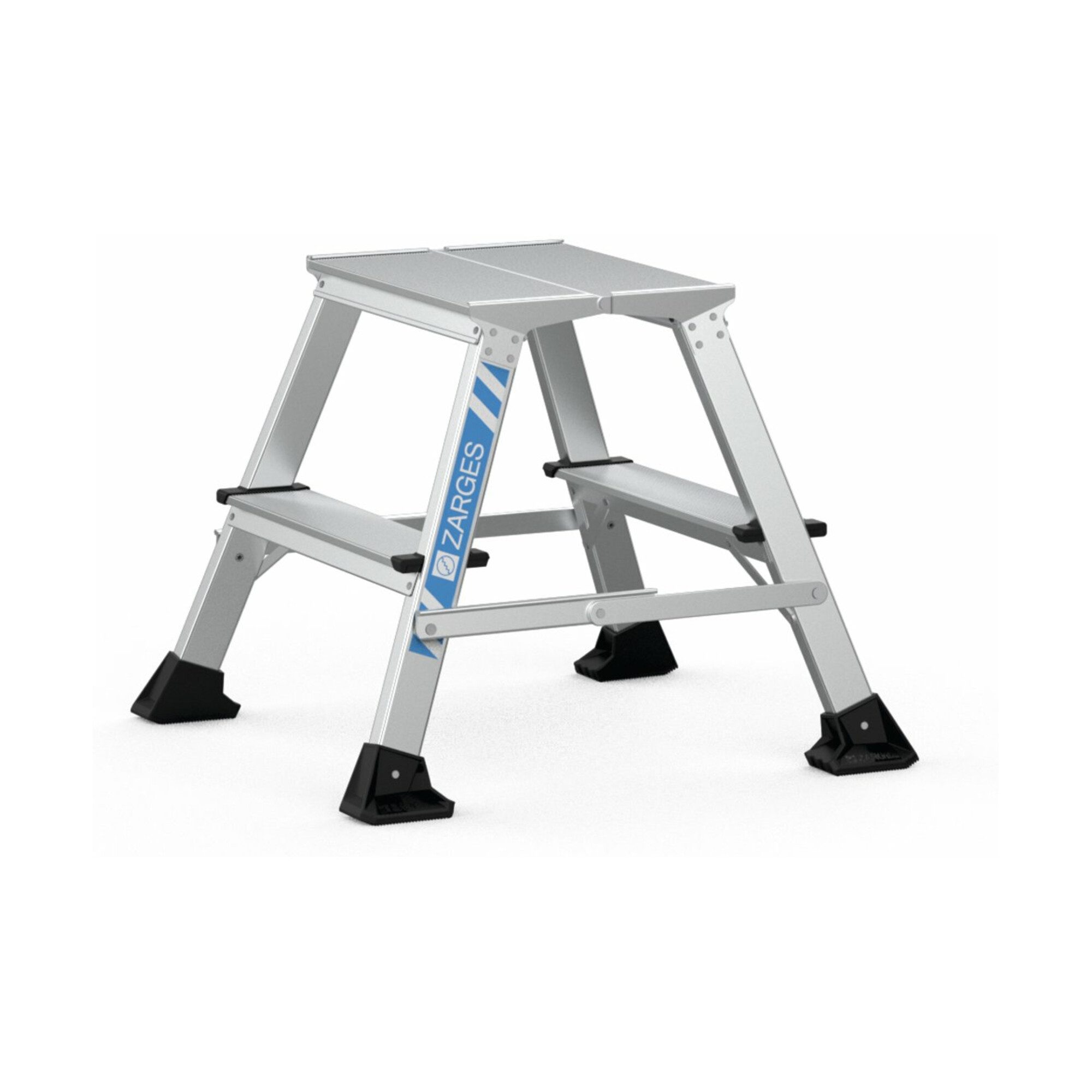 Zarges Trittleiter Zarges XLstep P - Podest schmal 2 x 2 Stufen