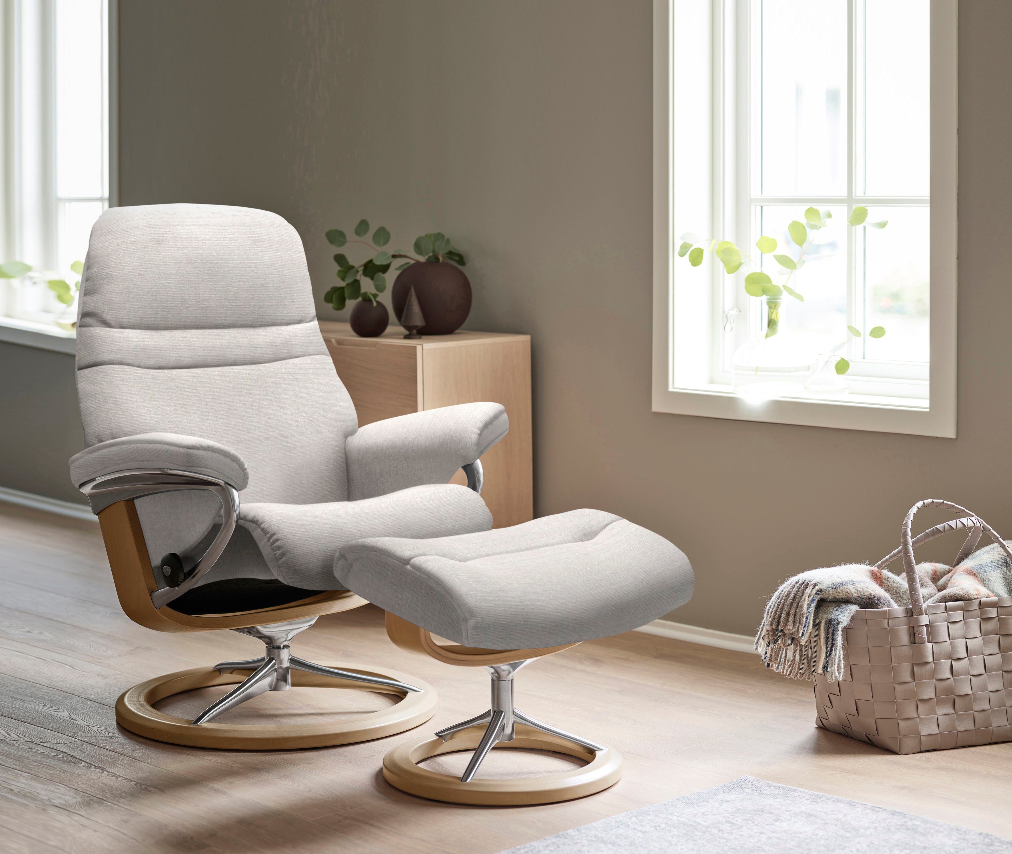 Stressless® Relaxsessel Sunrise, mit S, Base, Gestell Größe Eiche Signature