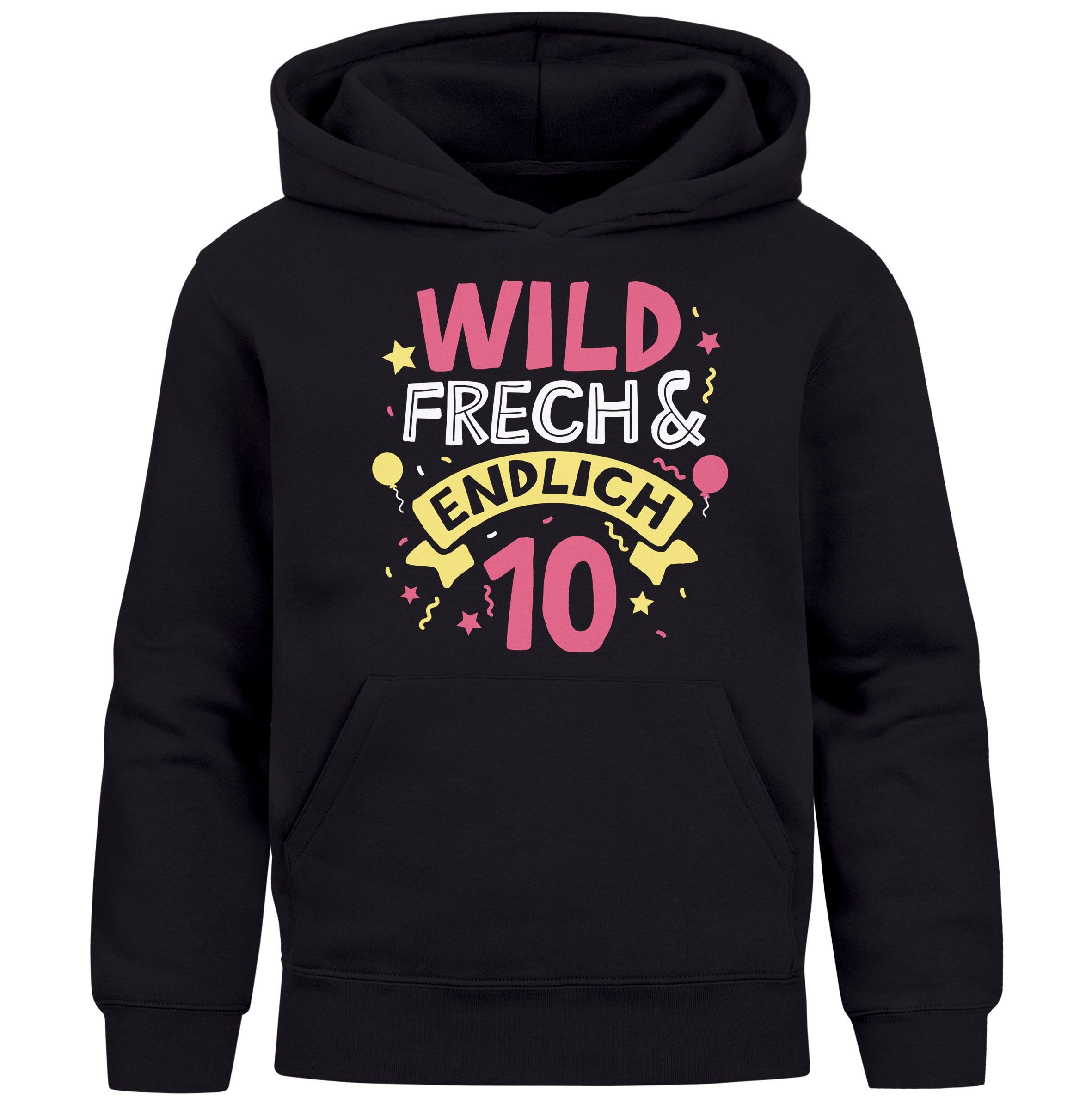 Hoodie Kinder Hoodie Mädchen Geschenk Geburtstag Alter Zahl 4-10 und Spruch