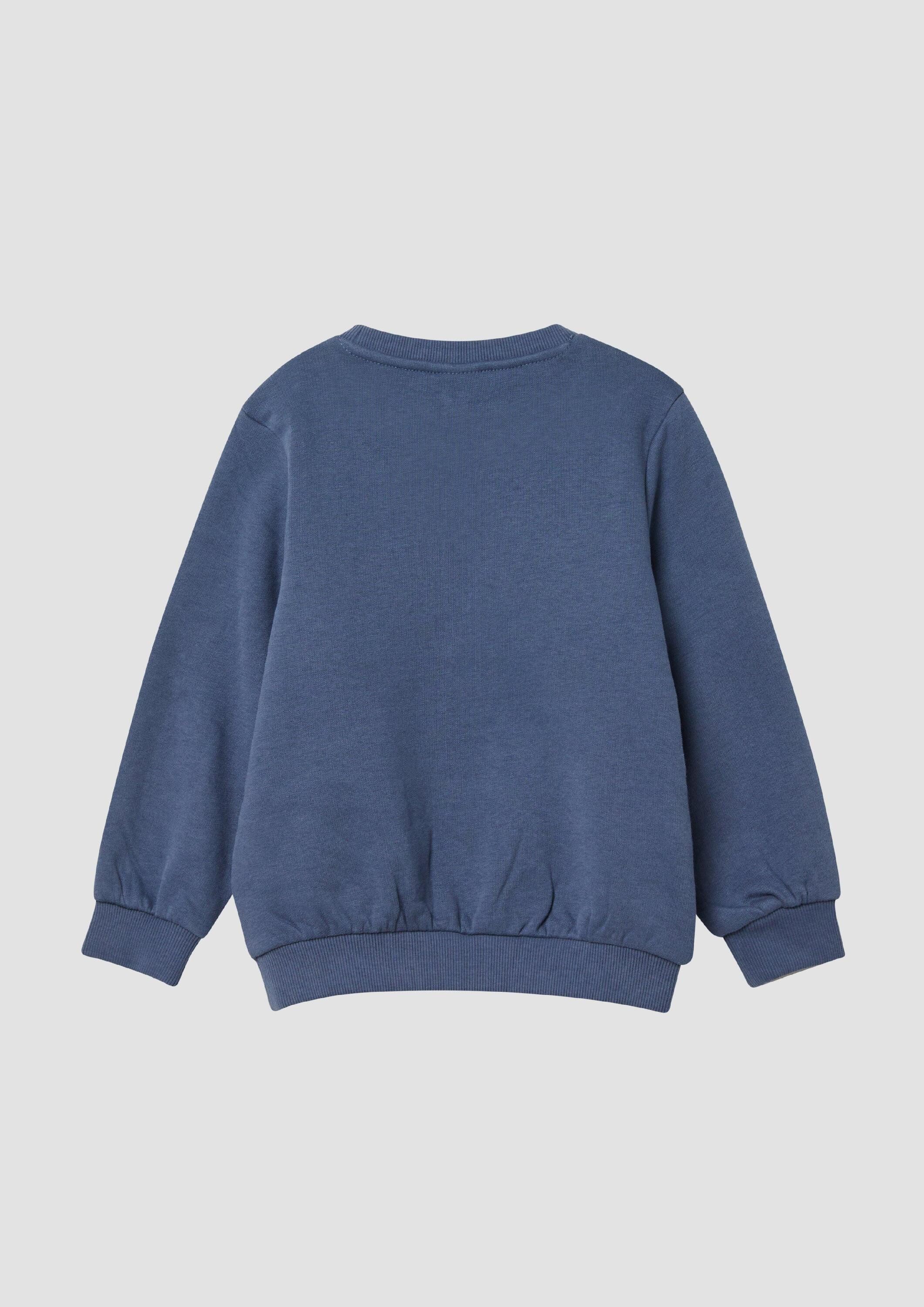 s.Oliver Sweatshirt Sweatshirt Sweatshirt mit Frontprint und kuscheliger Innenseite – Bild 2 von 4