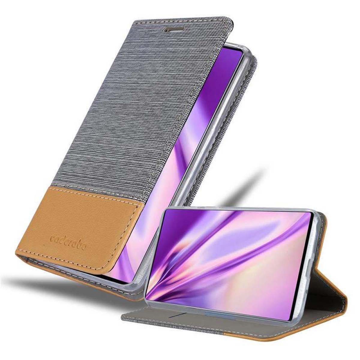 Cadorabo Handyhülle für Samsung Galaxy NOTE 10 Hülle Samsung Galaxy NOTE 10, Klappbare Handy Schutzhülle - Hülle - mit Standfunktion und Kartenfach