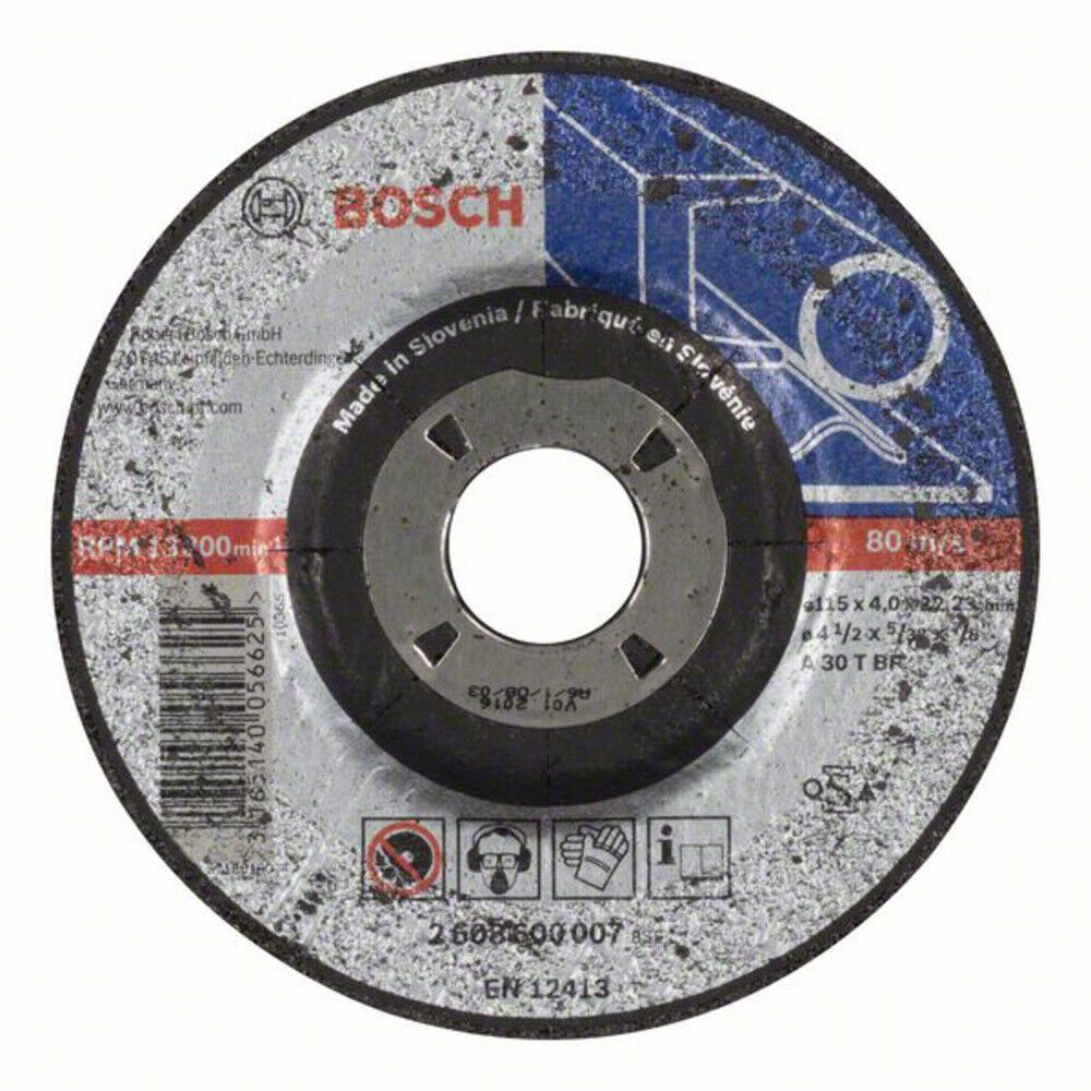 BOSCH Bohrfutter Bosch Schruppscheibe A 30 T BF 115 mm 4mm gekröpft Expert for Metal