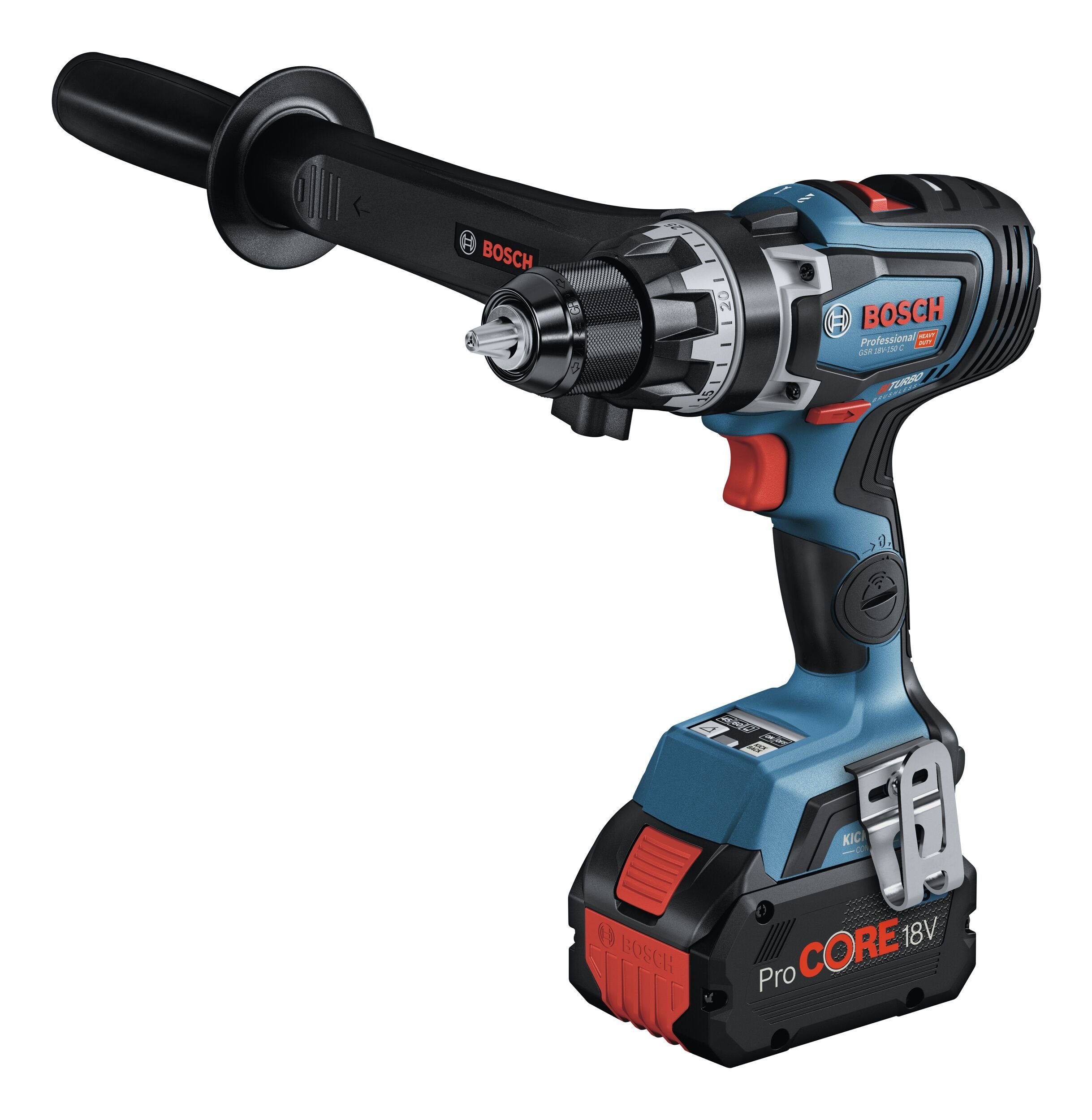 Bosch Professional Akku-Bohrschrauber GSR 18V-150 C, 18 V, Mit 2x Akku ProCORE 8 Ah - in L-BOXX 136