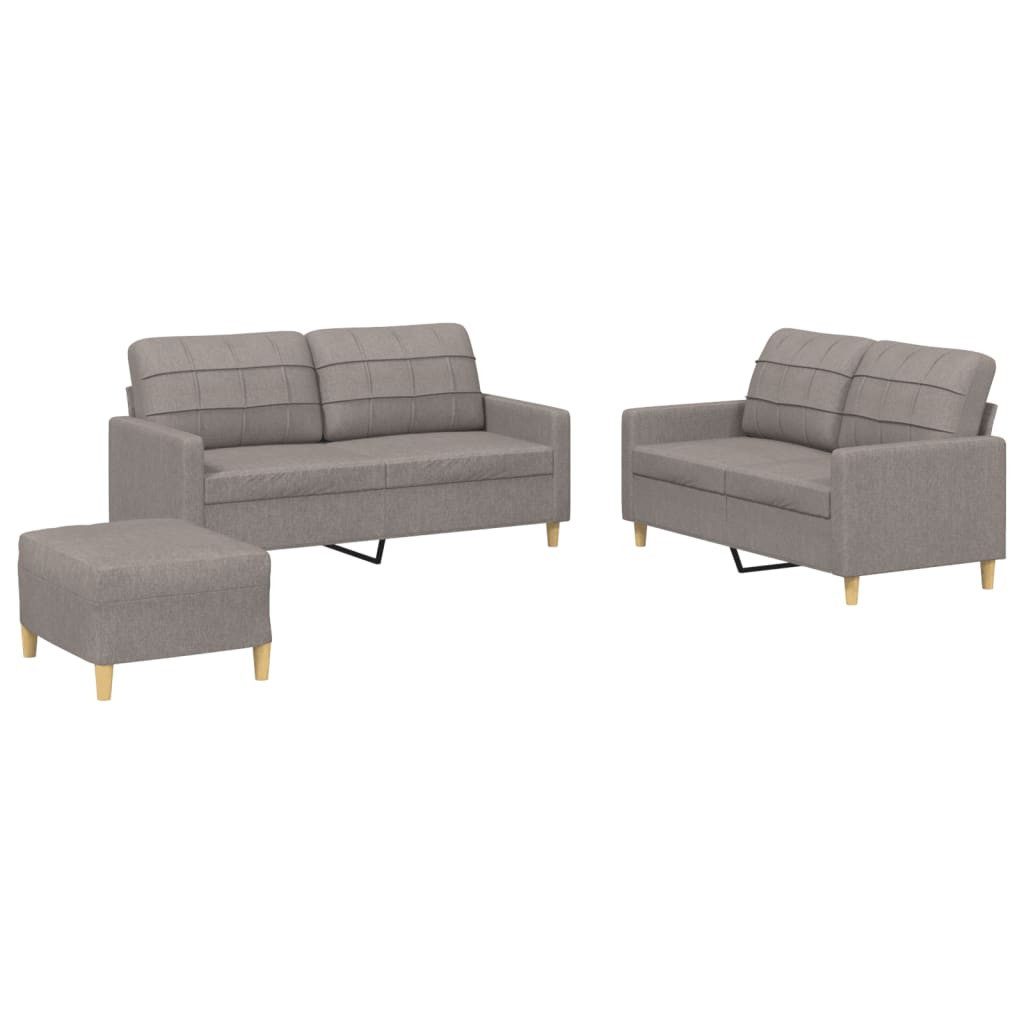 vidaXL Sofa 3-tlg. Sofagarnitur mit Kissen günstig online kaufen