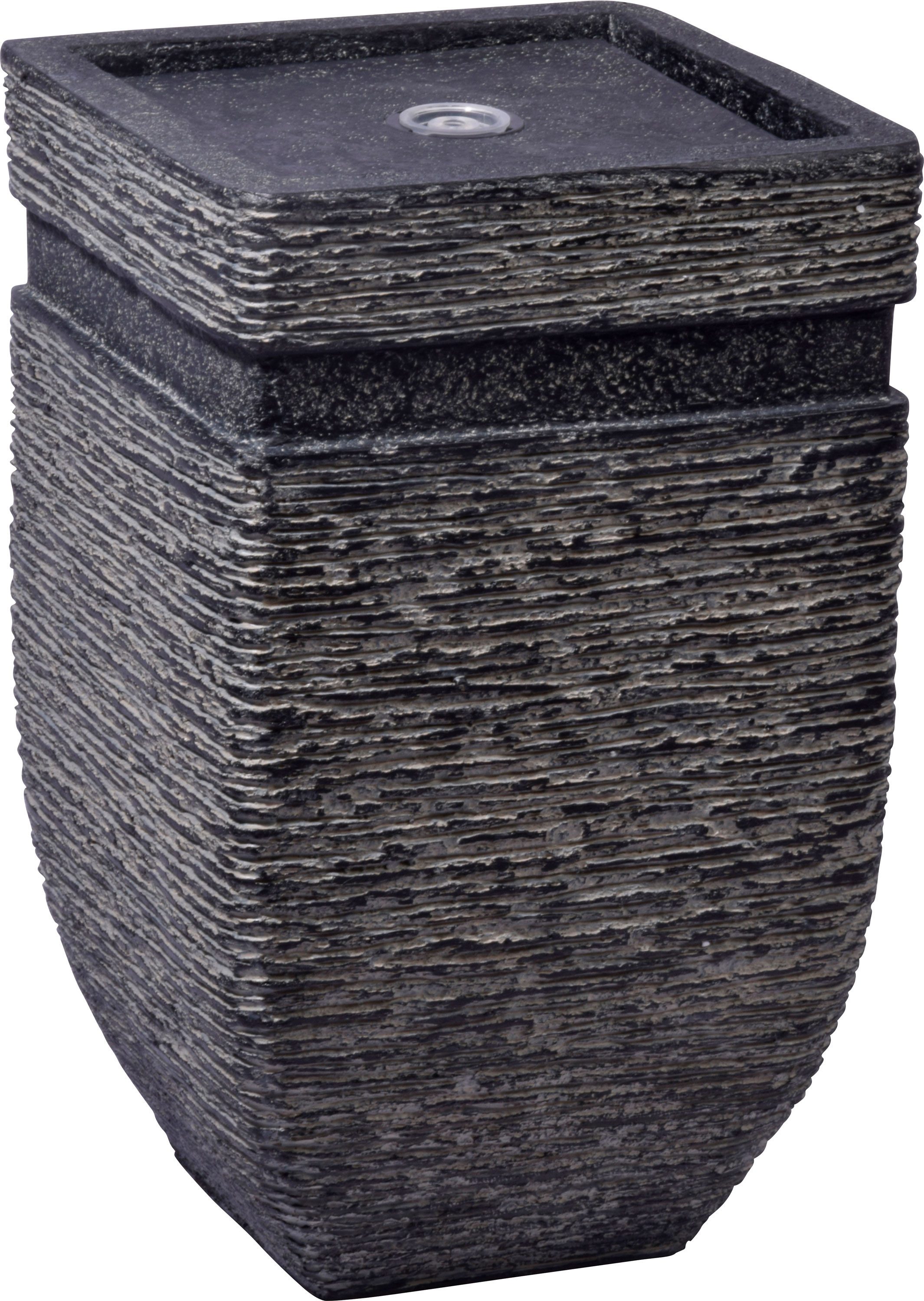 dobar Gartenbrunnen Gartenbrunnen „Hera“ mit Solar-Panel Wasserspiel