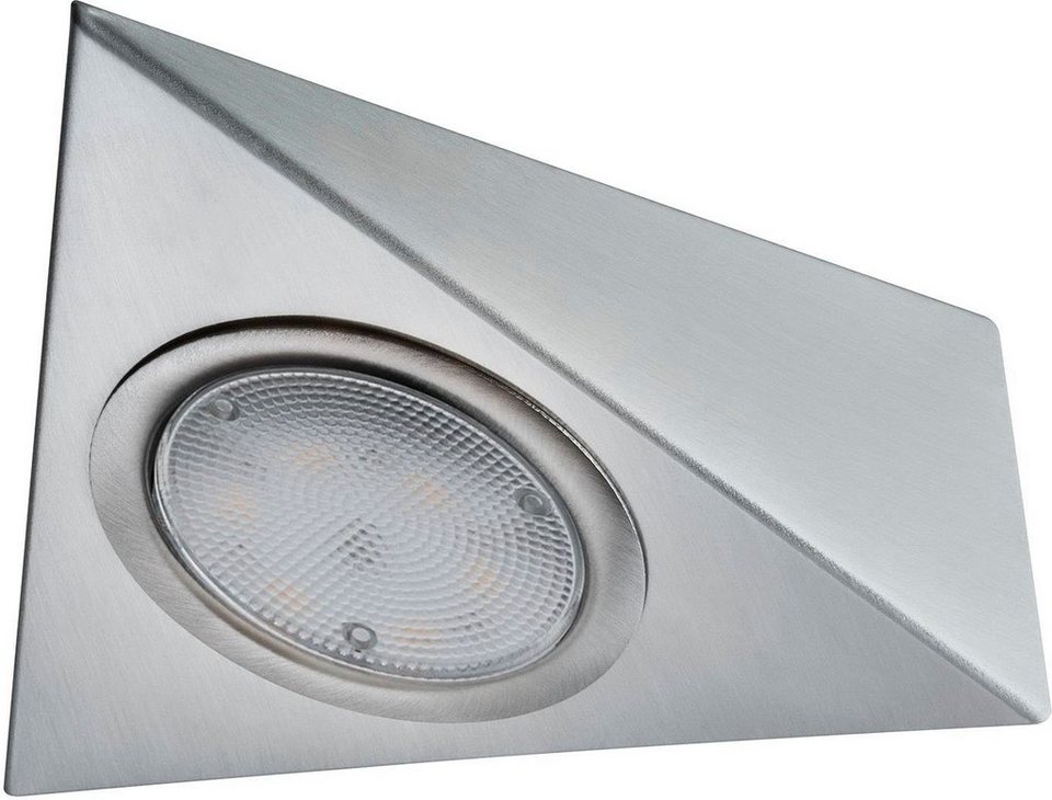 LED Aufbauleuchte integriert, Warmweiß, Möbel Näherungssensor fest Unterschrankleuchte mit Paulmann 3x2,8W LED-Modul inkl. LED-Modul 3x2,8W, LED 3er-Set inkl.