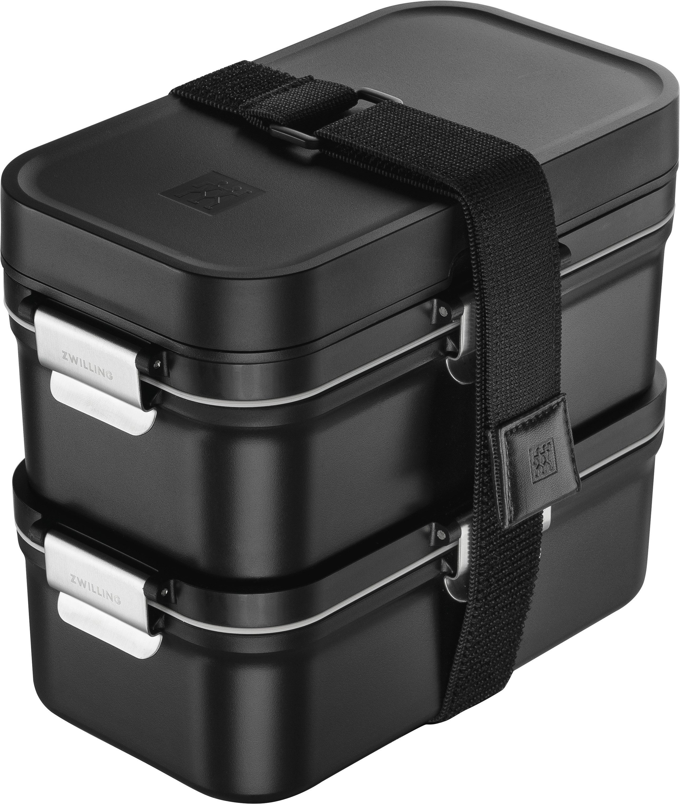 Zwilling Lunchbox Fresh & Save, Kunststoff, (Set, 7-tlg., 2 Lunchboxen, 2 Saucenboxen, 2 Trenneinsätze, inkl. Besteck), Vakuum Lunch Box to Go, Modulares Одежда и товары для боксаsystem