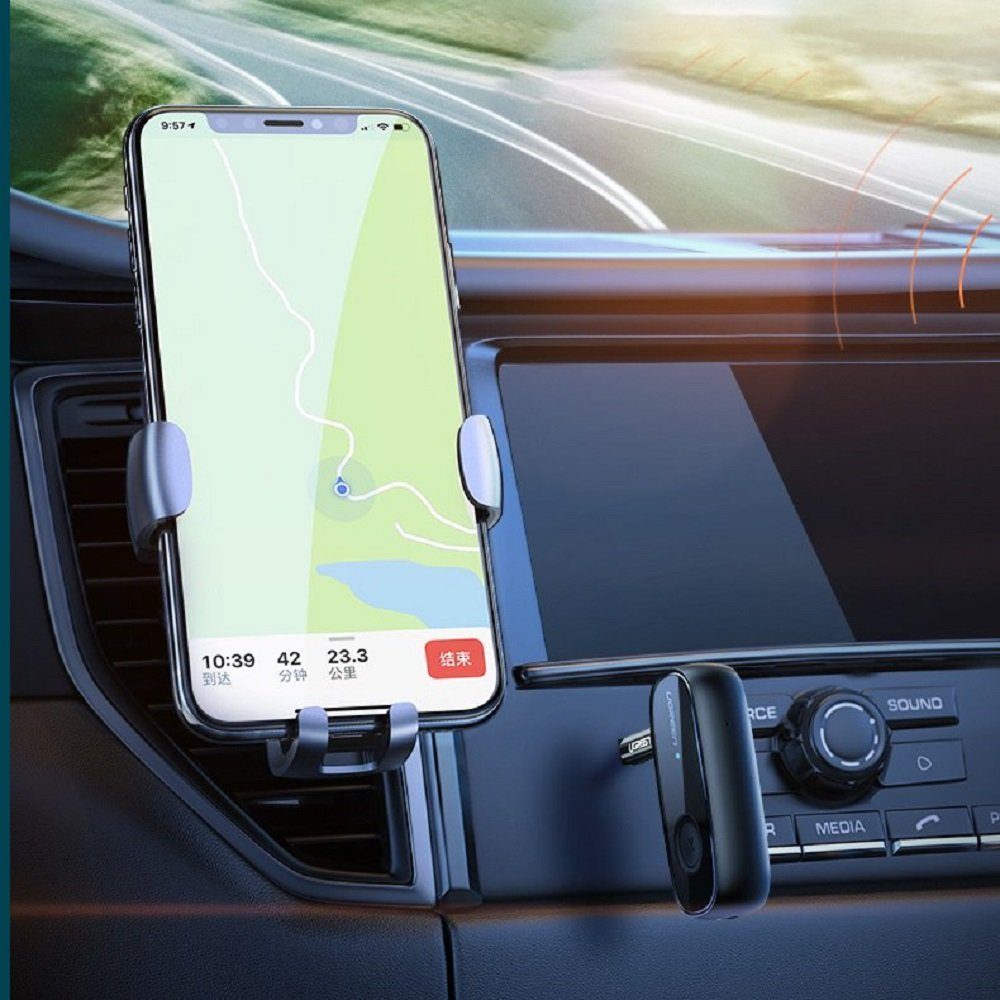 UGREEN Bluetooth 5.0 Audioempfänger AUX aptX Miniklinke für Kopfhörer schwarz Bluetooth-Adapter – Bild 5 von 5