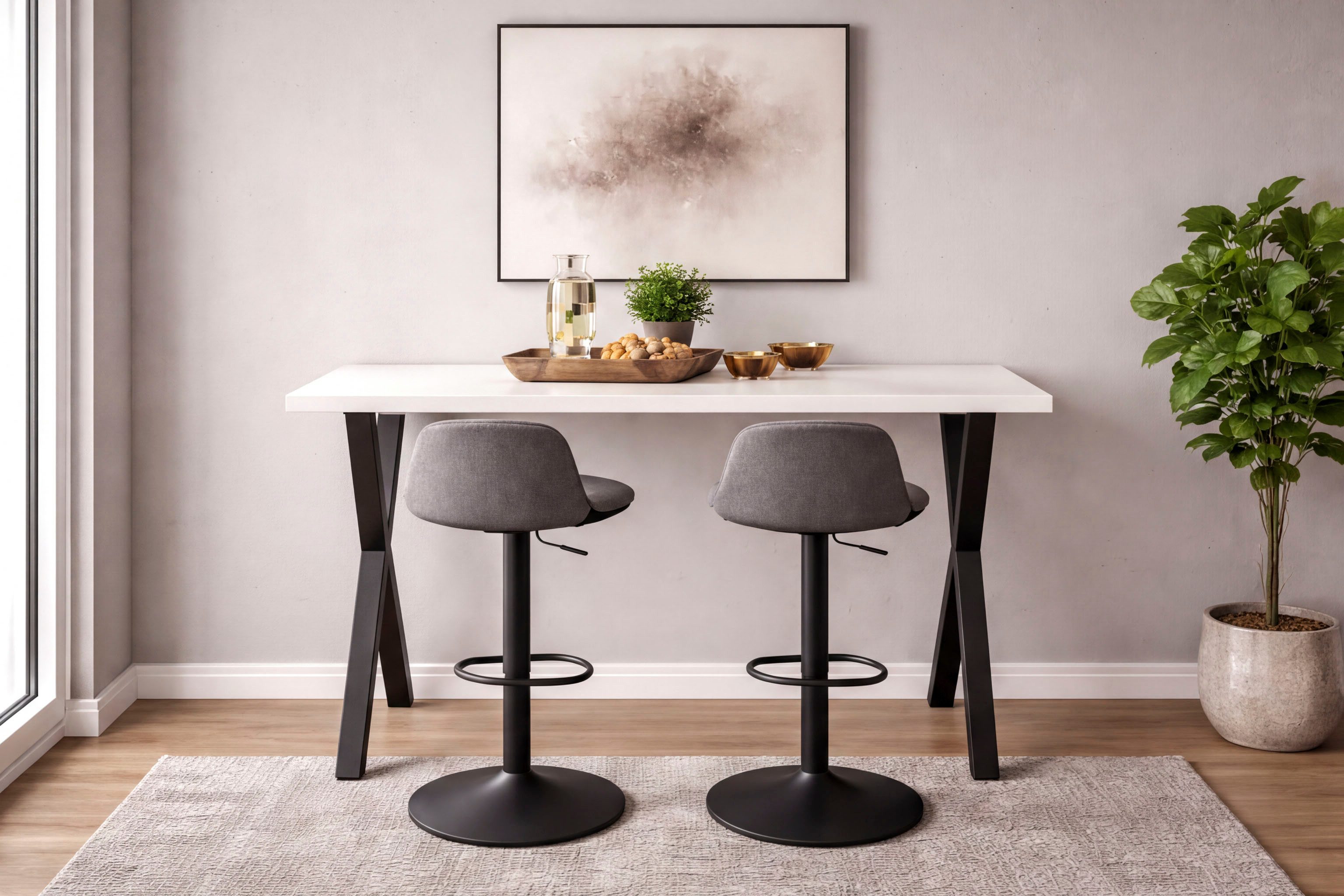 Mäusbacher Tresentisch Bartresentisch Metall, Bartresentisch Metallgestell, Höhe 109 cm