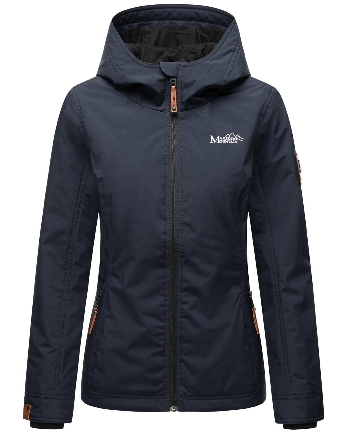 Marikoo Outdoorjacke Brombeere sportliche Übergangsjacke mit Kapuze günstig online kaufen