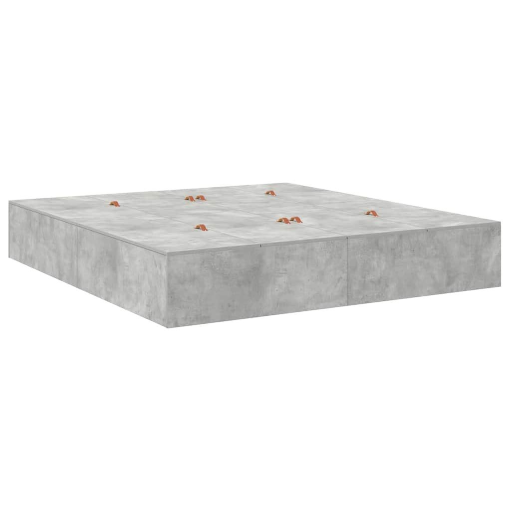 vidaXL Bett Bettgestell Betongrau 200 x günstig online kaufen