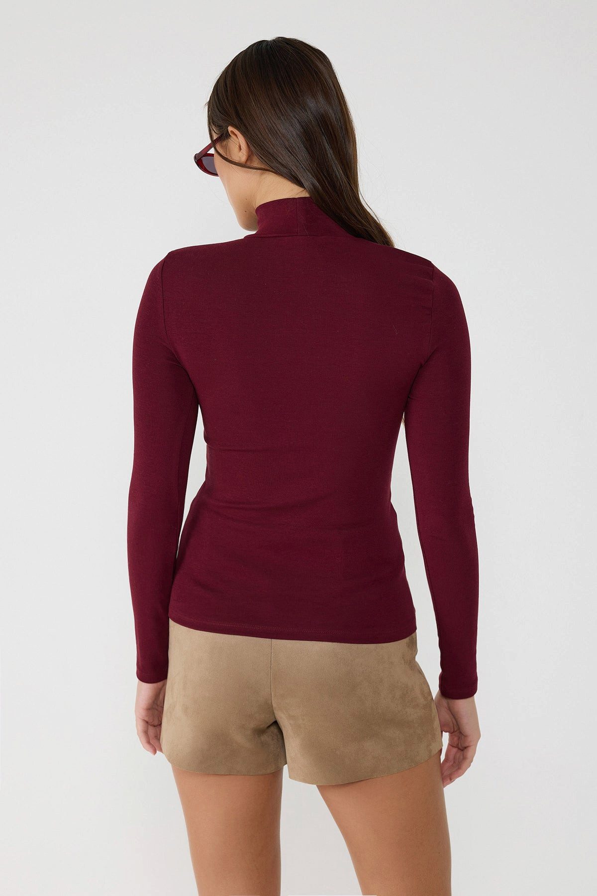 No Matter What Blusentop Duru Basic Langarm-Rollkragenbluse günstig online kaufen