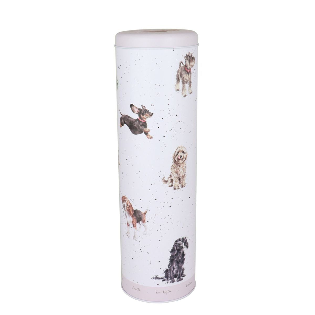 Wrendale Vorratsdose Wrendale Designs Spaghetti Dose Hunde, Weißblech, (Stück), Design von Hannah Dale