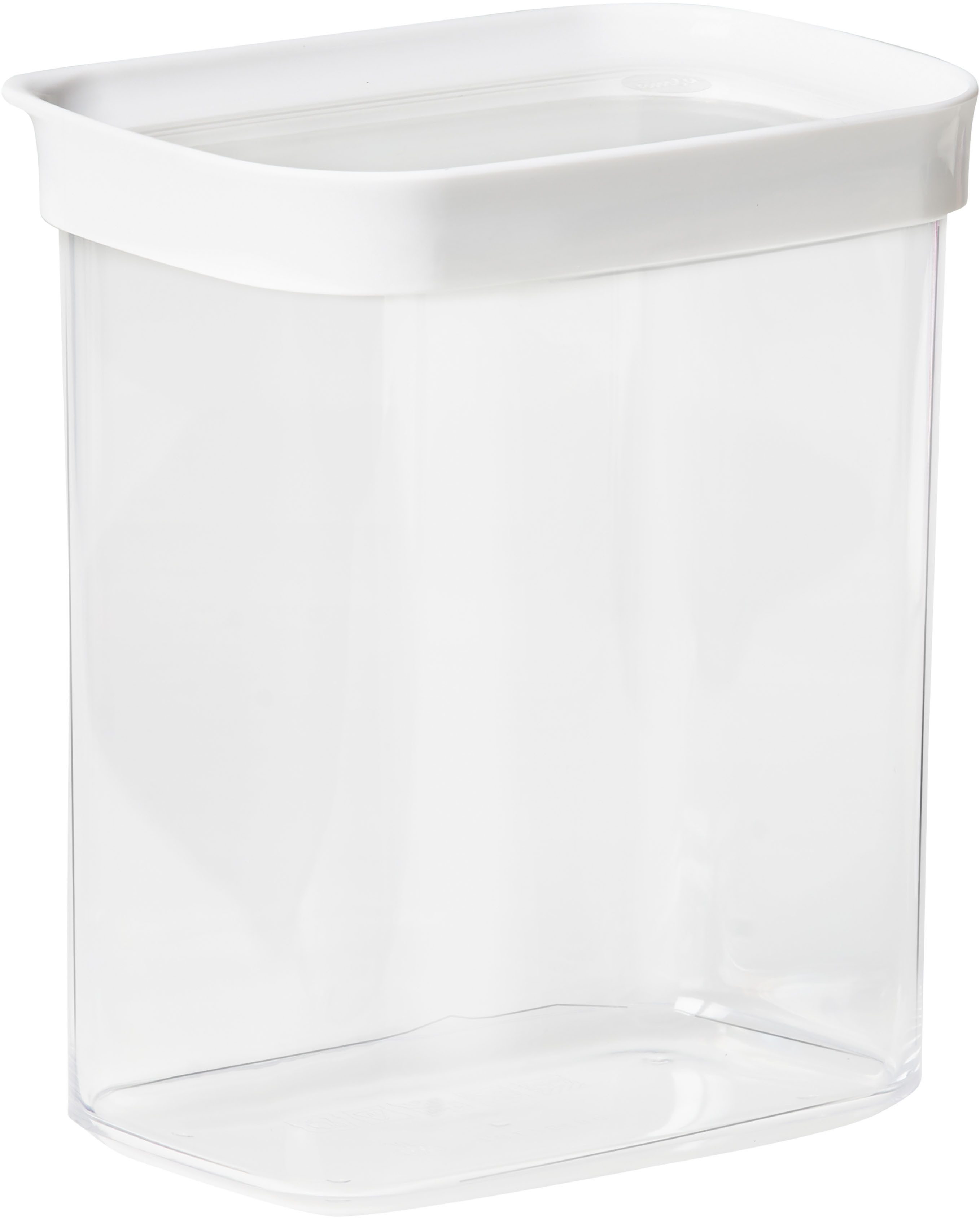 Emsa Vorratsdose Optima, Kunststoff, (2-tlg), 1,6 Liter, rechteckig, frische Dichtung, rutschfeste Stapelränder