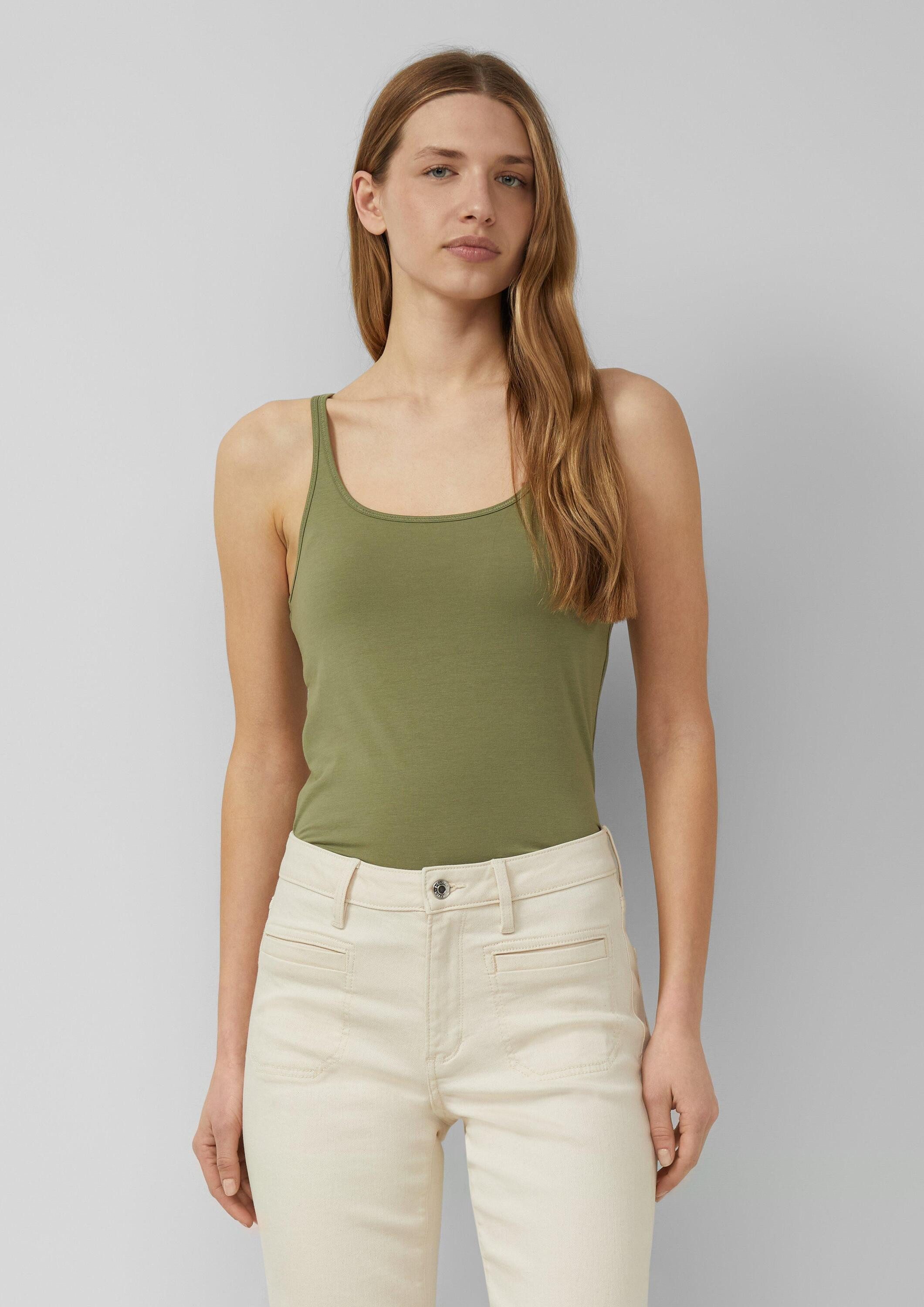 s.Oliver Muscleshirt T-Shirt Jersey-Top aus Baumwollmix