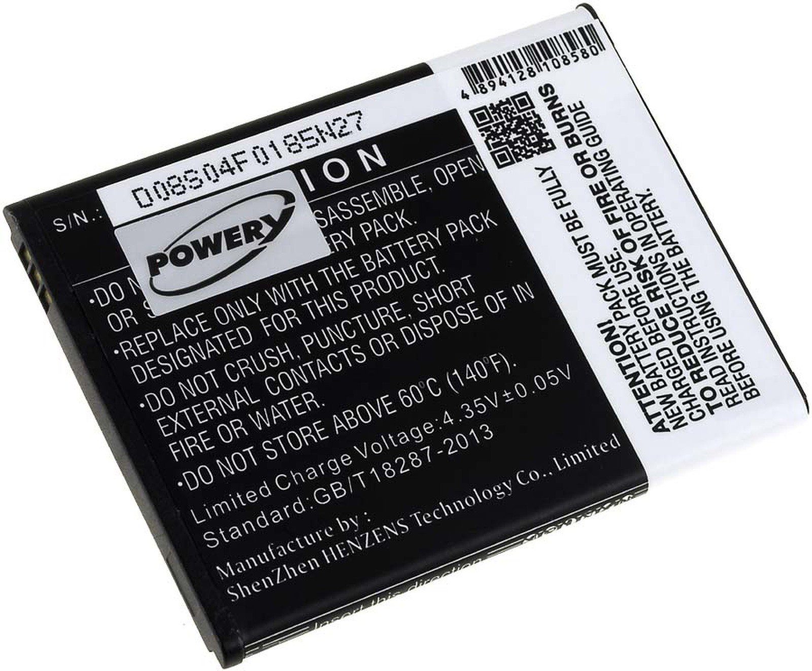 Powery Akku für Acer Typ BAT-A12(1ICP4/51/65) Smartphone-Akku 2000 mAh (3.8 V)