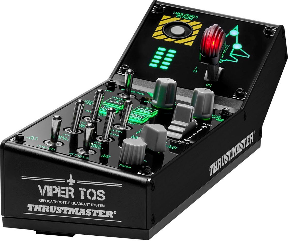 VIPER Panel Schwarz USB Joystick + Motorsteuerungshebel PC Joystick