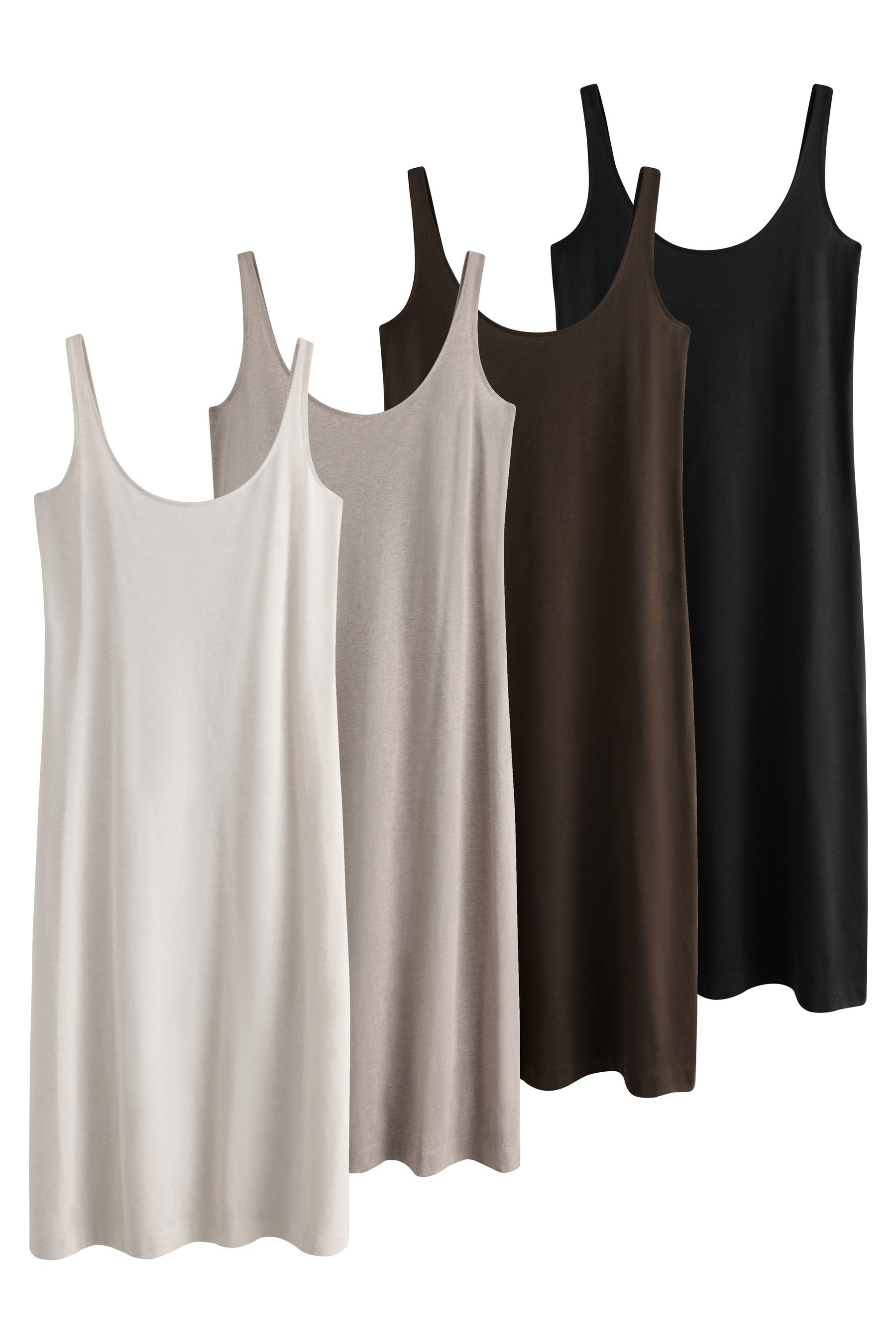 The Set Strandkleid The Set Essentials Maxikleid, 4er-Pack (4-tlg)