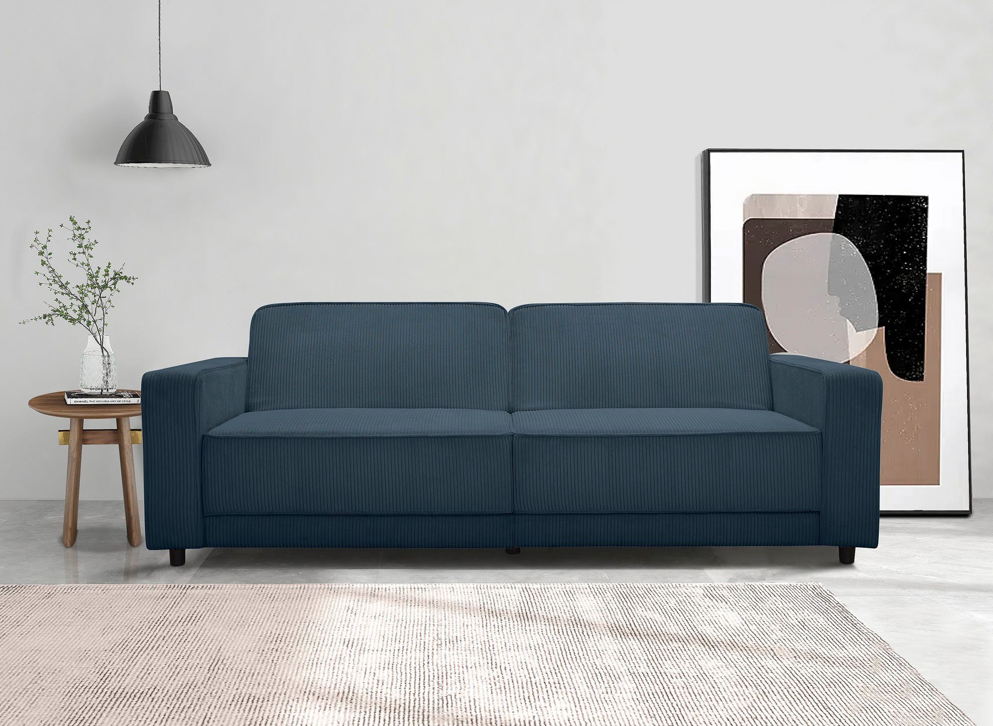 Dorel Home 3-Sitzer ALLIE Schlafsofa 225 cm, Bett-Funktion (108/190cm), tre günstig online kaufen