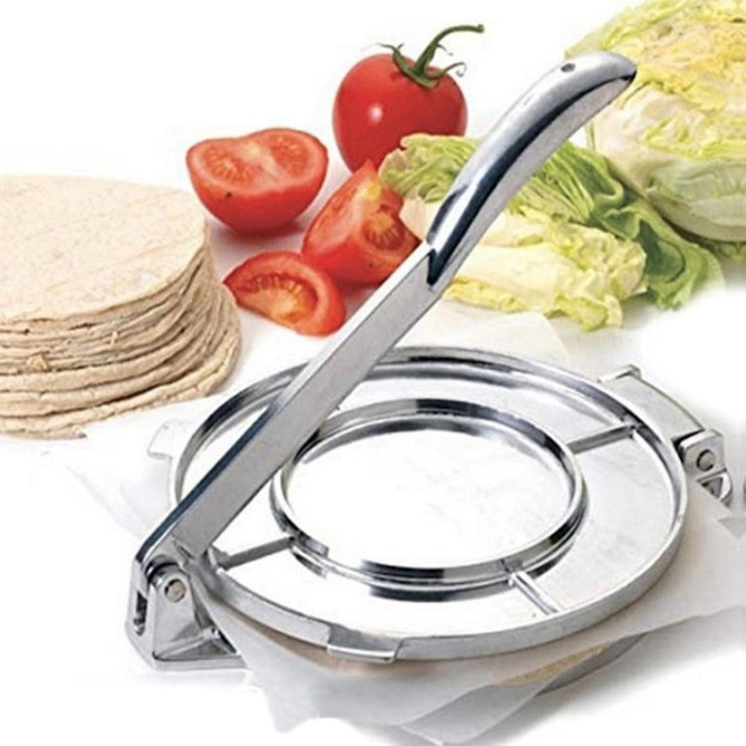 FELIXLEO Tortillaform Tortilla Presse Aluminiumlegierung Taco Roti Maker 16cm