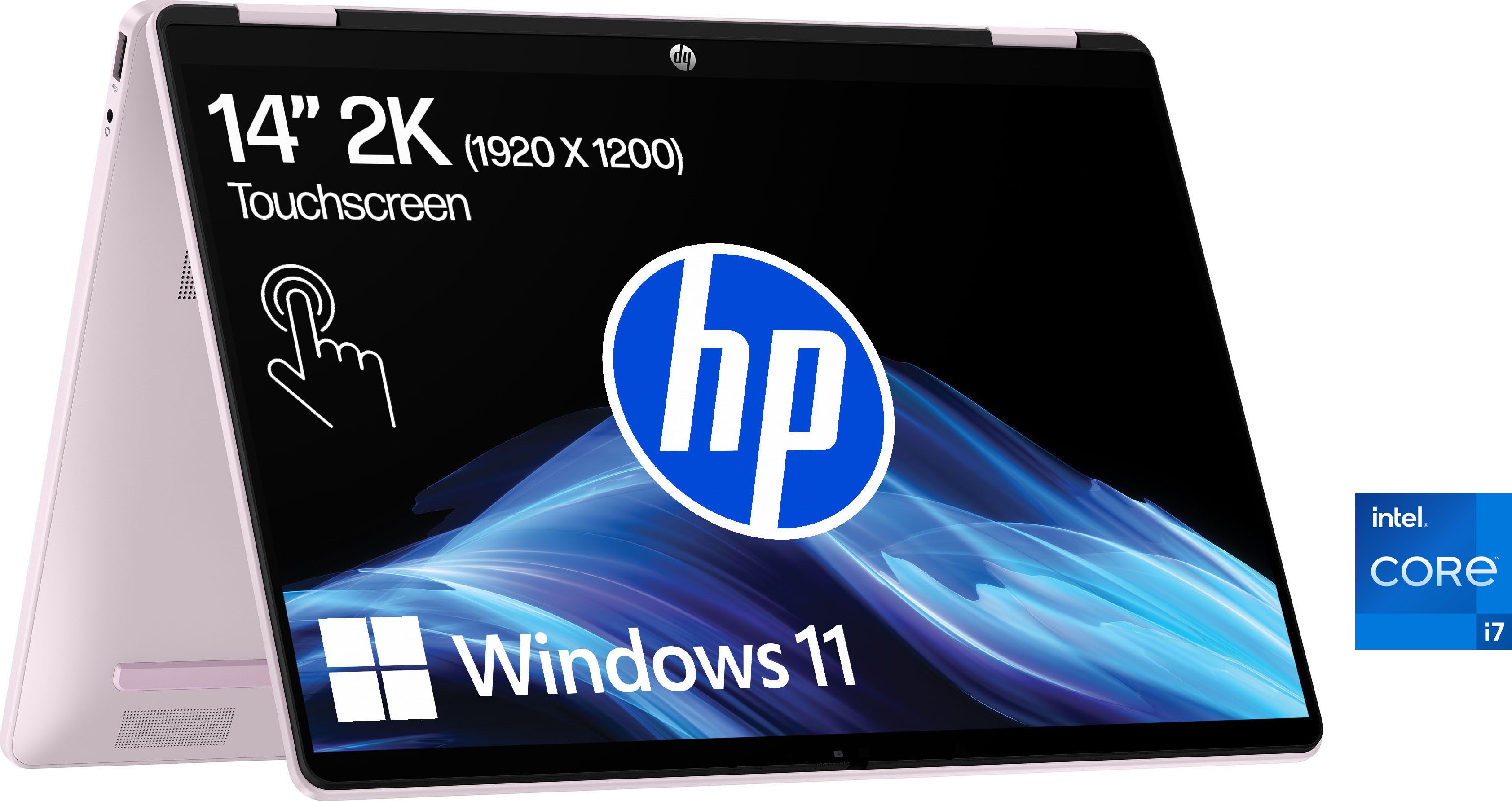 HP OmniBook 5 Flip Convertible Notebook (35,6 cm/14 Zoll, Intel Core i7 1355U, Iris Xe Graphics, 512 GB SSD)