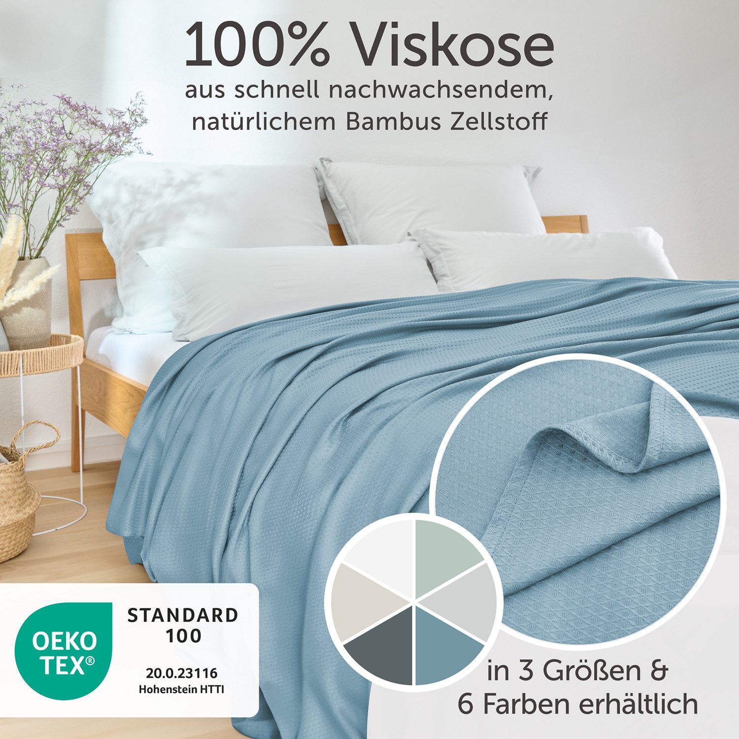 Blumtal Microfaserbettdecke Kühldecke Sommerdecke Bambus, selbstkühlende günstig online kaufen