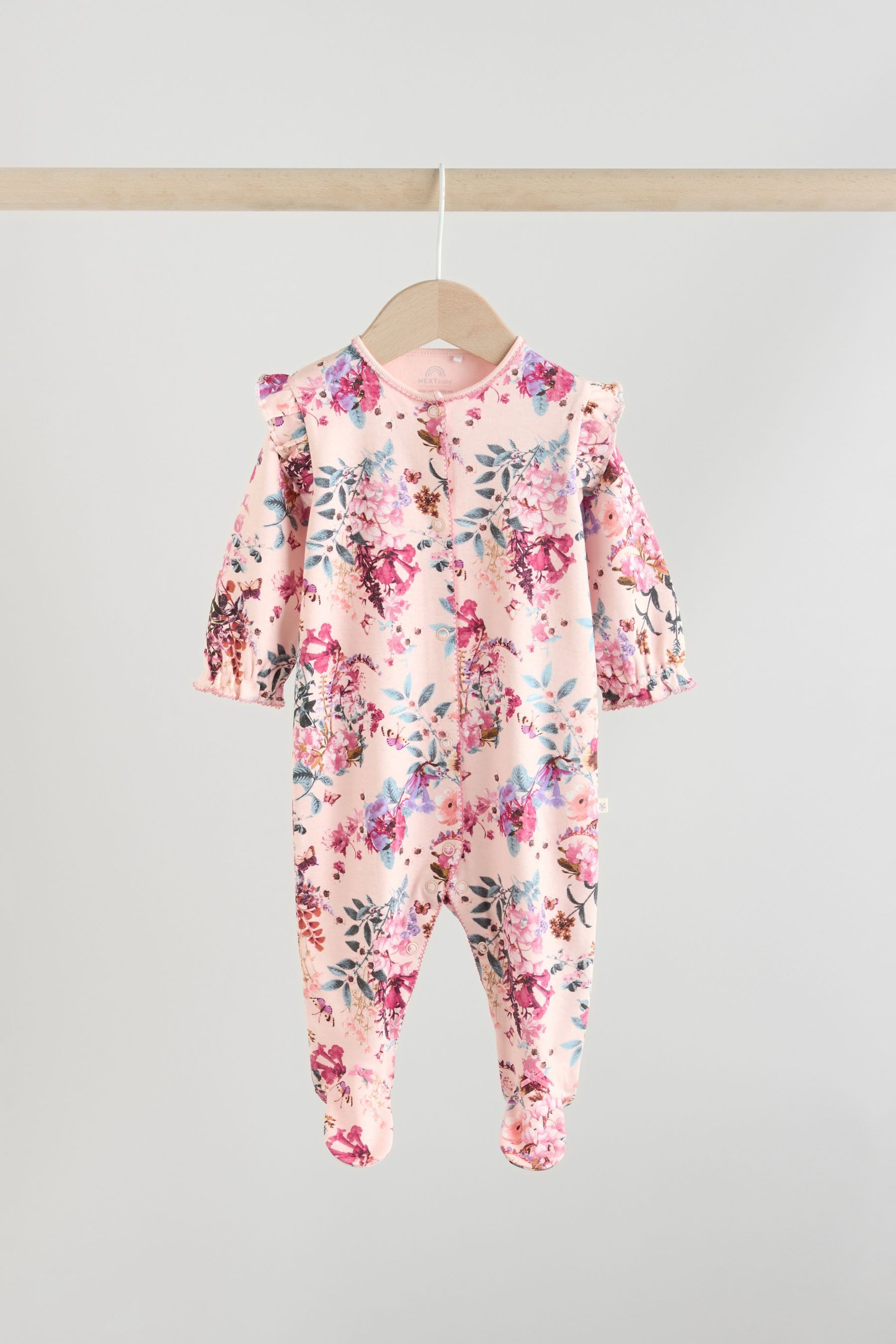 Next Schlafoverall Gerippte Babyschlafanzüge, 3er-Pack (3-tlg)