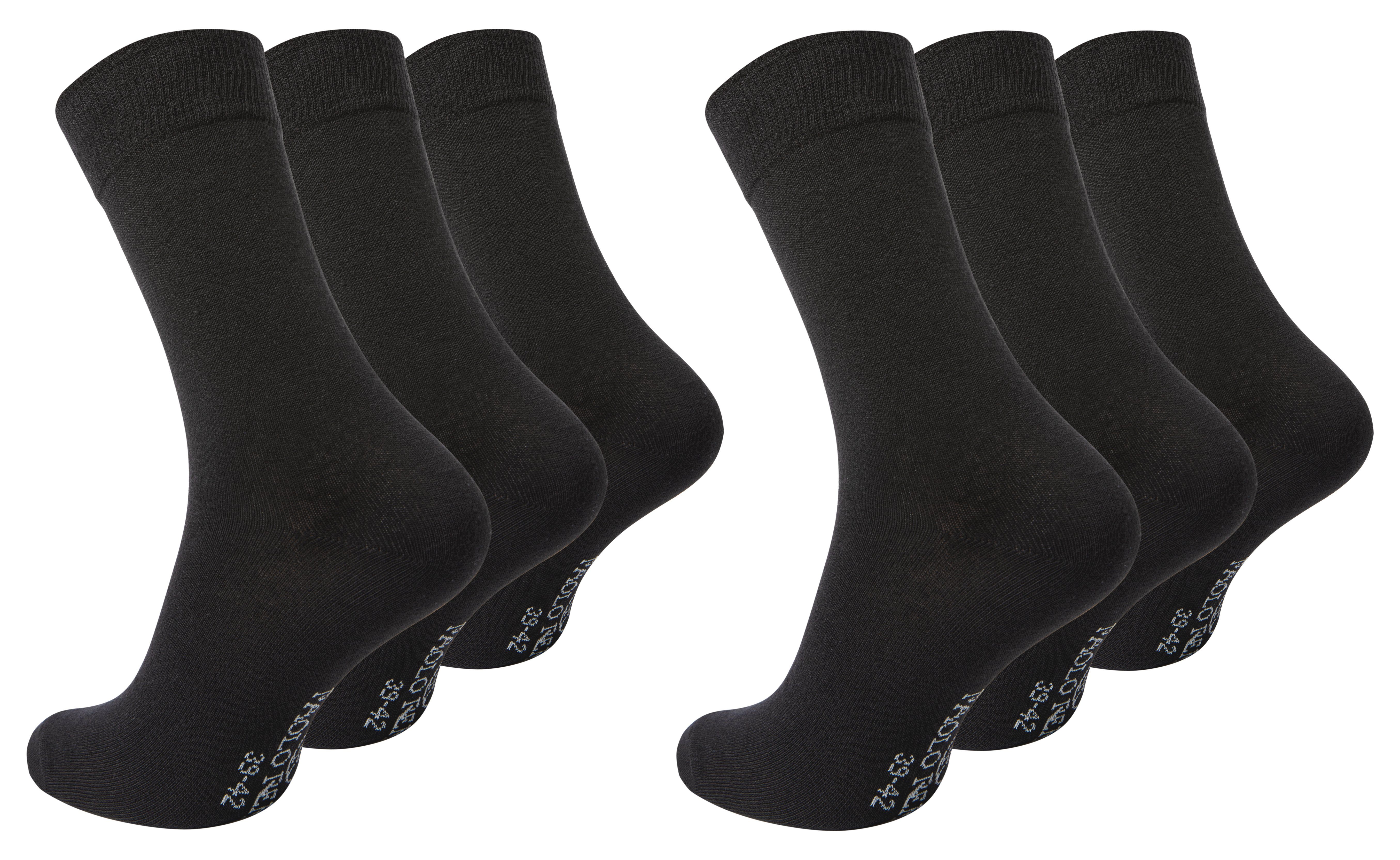 Paolo Renzo Businesssocken (6-Paar) Atmungsaktive Herren Business Socken aus hochwertiger Baumwolle