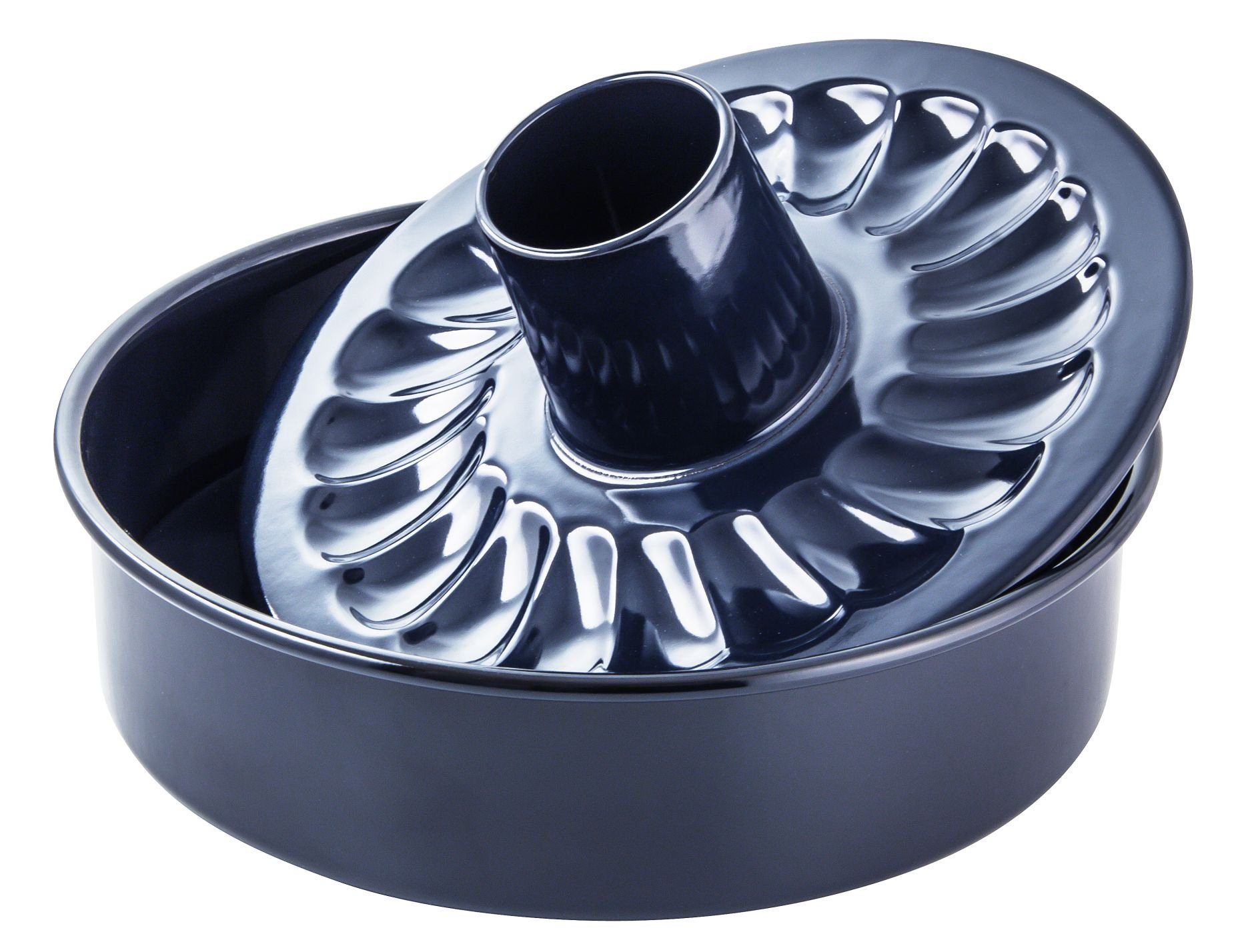 Dr. Oetker Küchenhelfer Backform Dr. Oetker - Back-Liebe Emaille Garantieform Ø 28cm mit Flach- u.