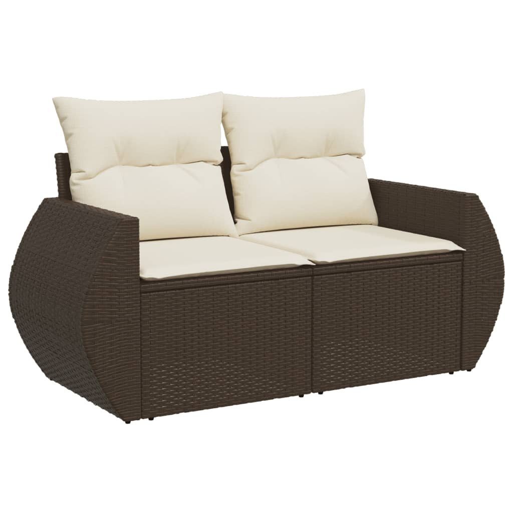 vidaXL Loungesofa Gartensofa mit Kissen 2-Sitzer günstig online kaufen