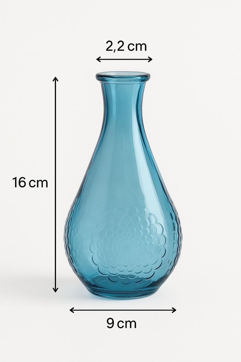 NaDeco Dekovase Glasvase mit Blumenmuster – günstig online kaufen