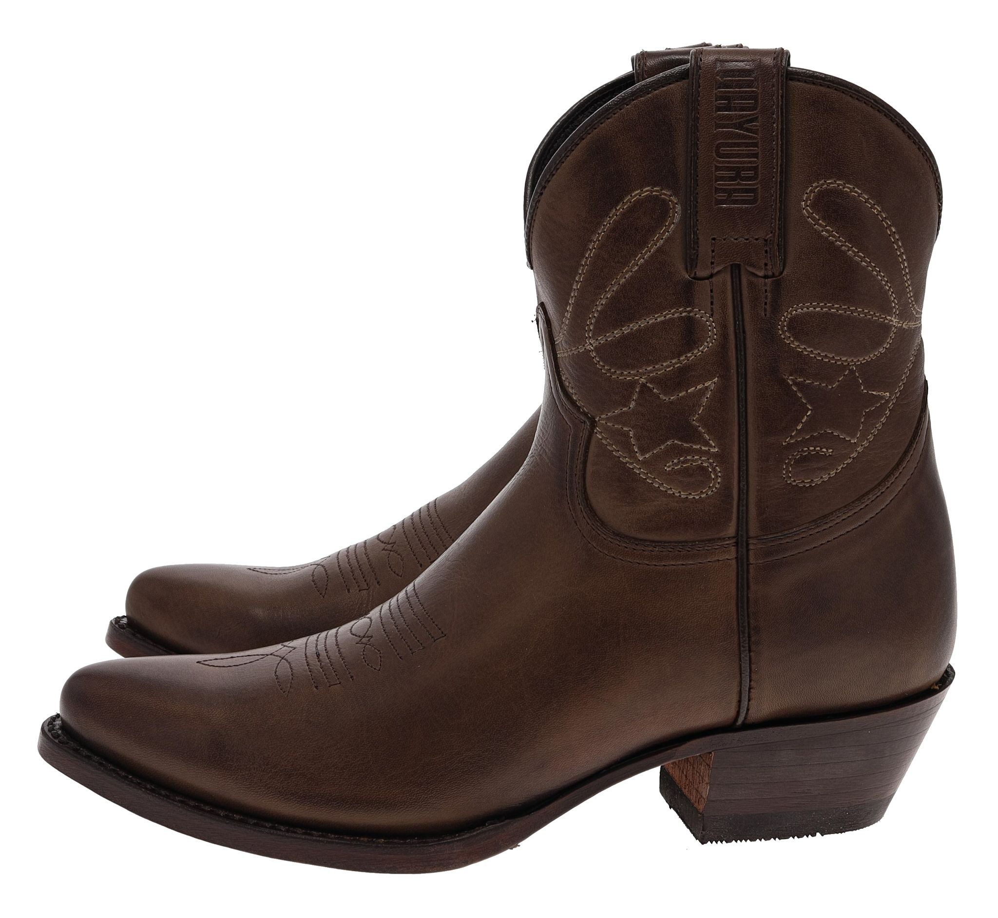 Mayura Boots 2374 Braun Westernstiefelette Rahmengenähte Damen Westernstiefelette