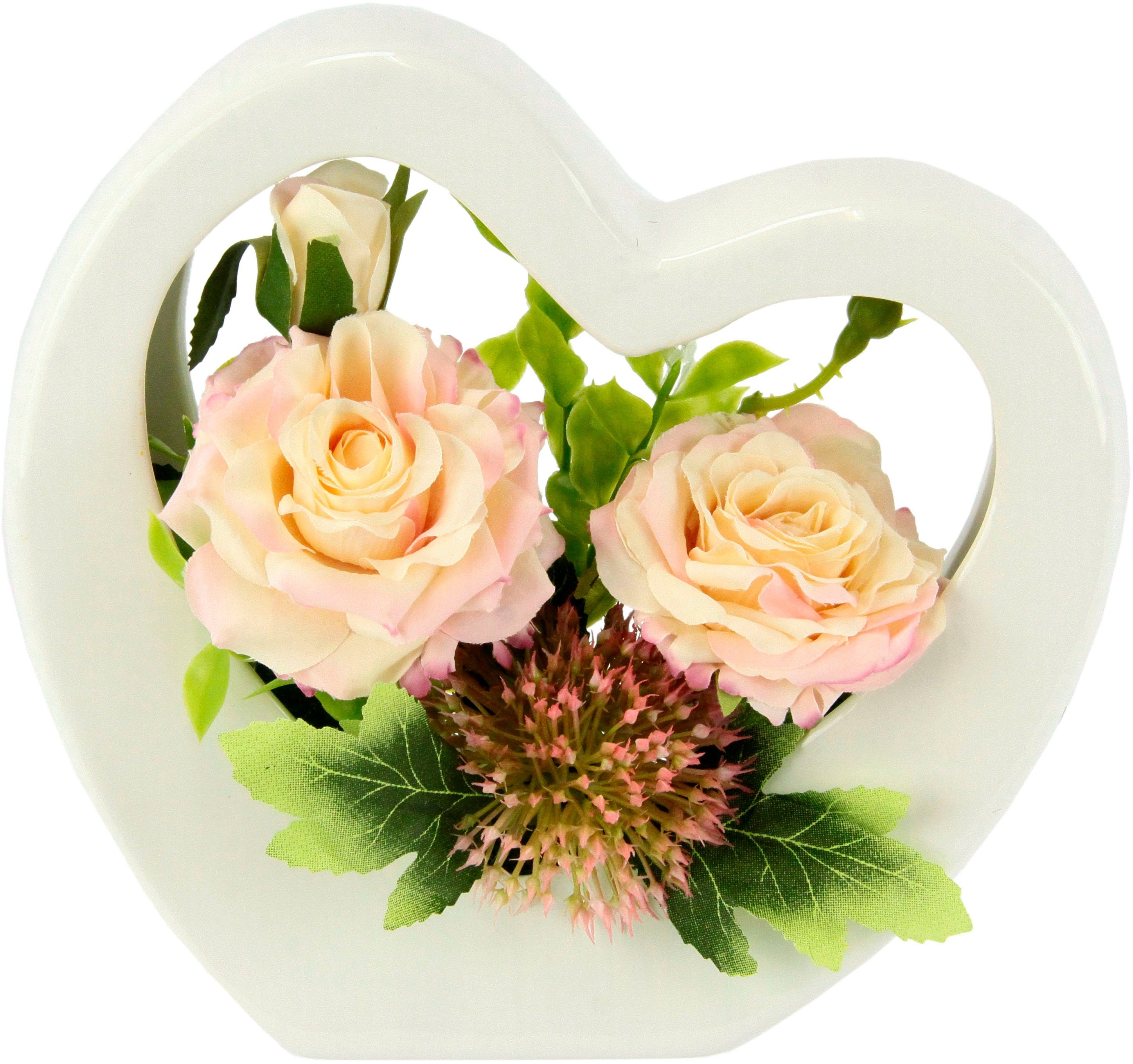 Kunstblume Rosenarrangement