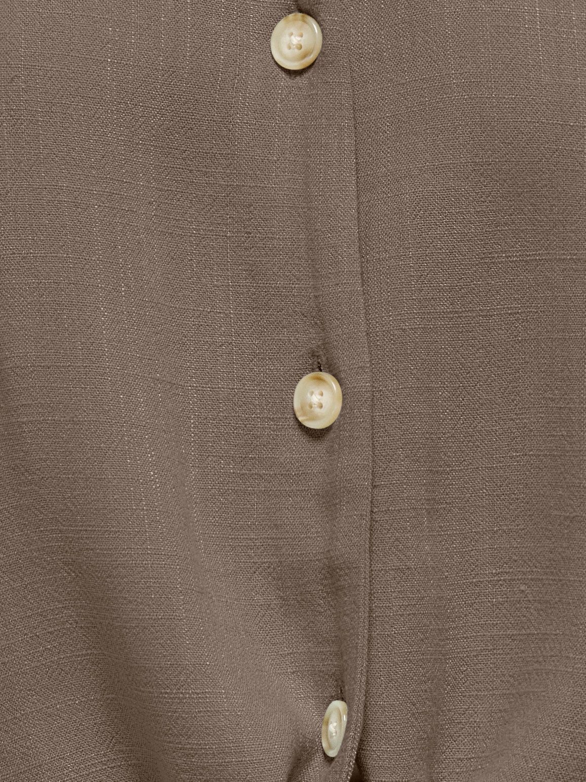 ONLY Kurzarmbluse ONLSIESTA SS KNOT LIN BL SHIRT PNT NOOS Viskosemischung, regular fit