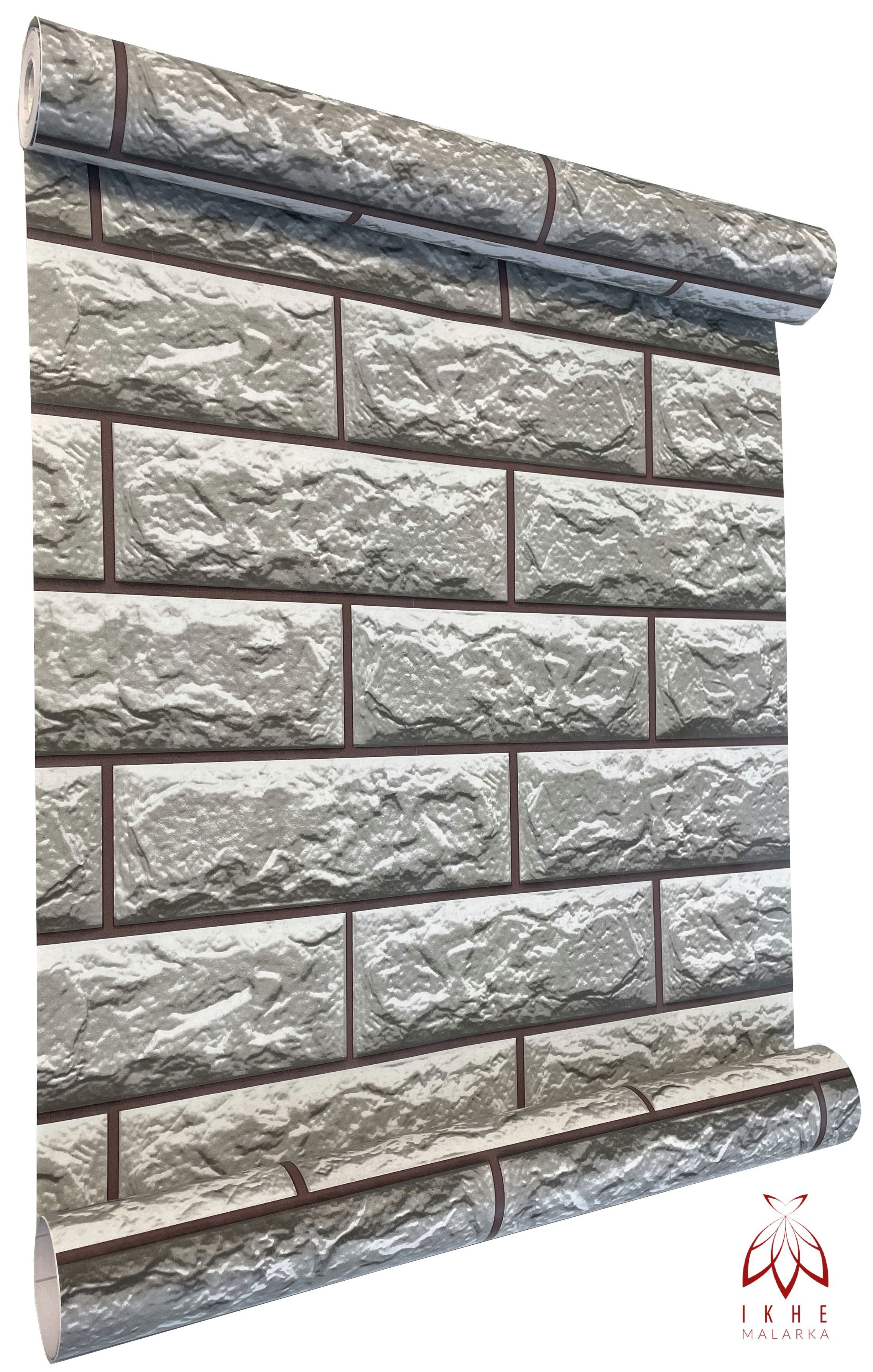 IKHEMalarka 3D-Tapete Selbstklebende PVC Folie Klebefolie, Aufkleber, (4,5m), 0.8mm stark. 1 Role = 4,5m²