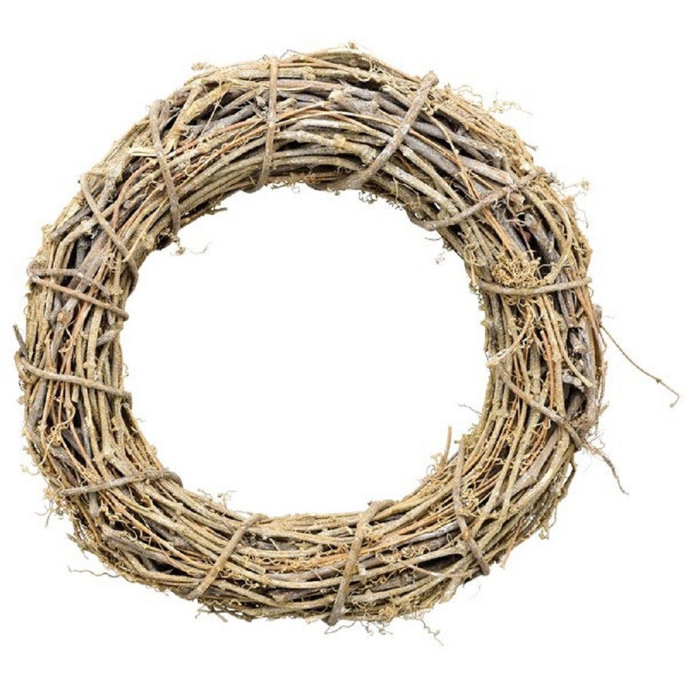 Exner GmbH Garten- & Wohnaccessoires Dekokranz Exner Kranz Willow, Natur Rattan, 43x43x9 cm, 239283