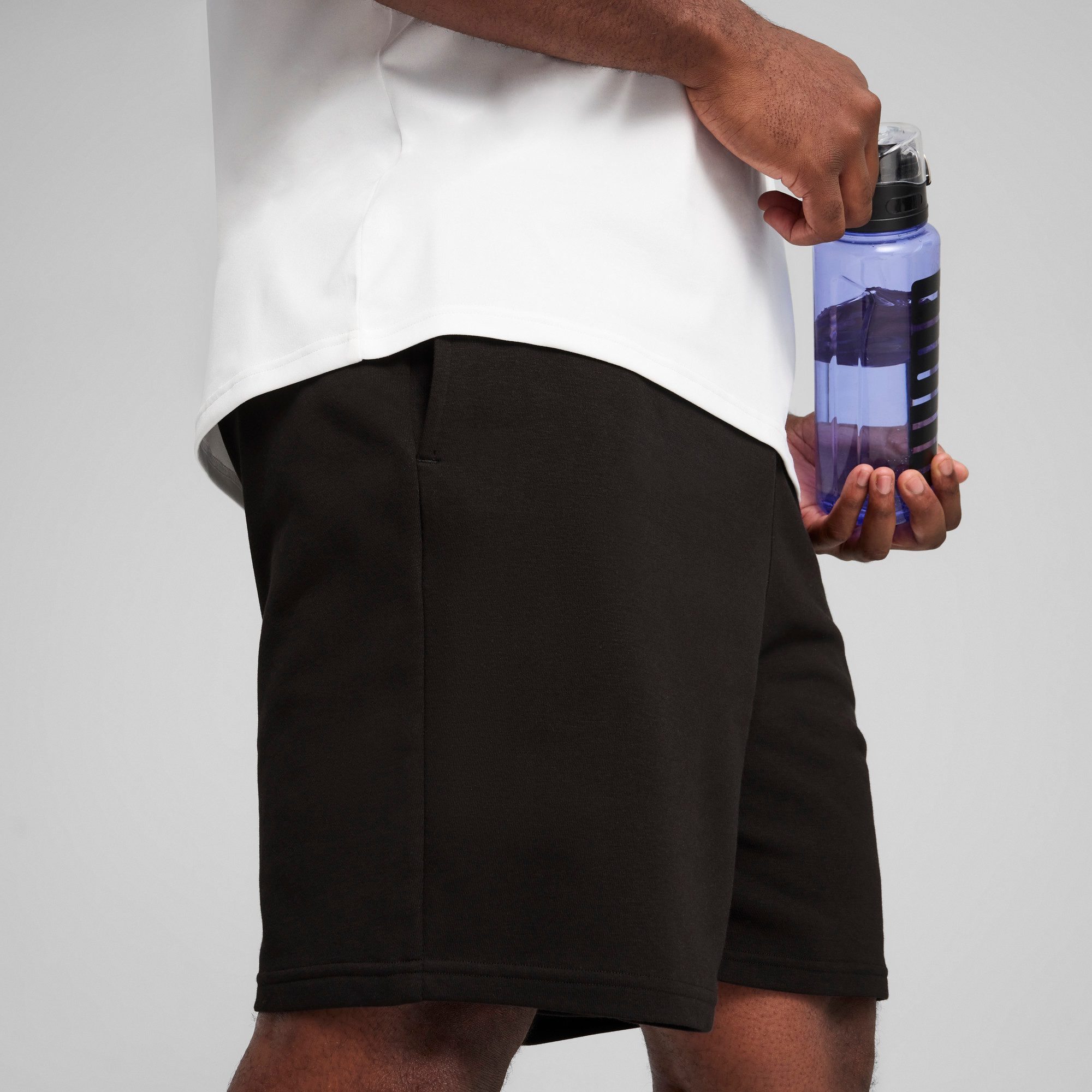 PUMA Trainingsshorts M TAD ESSENTIALS 8 KNIT SHORT aus Baumwollmischung, mit DryCELL Technologie, atmungsaktiv