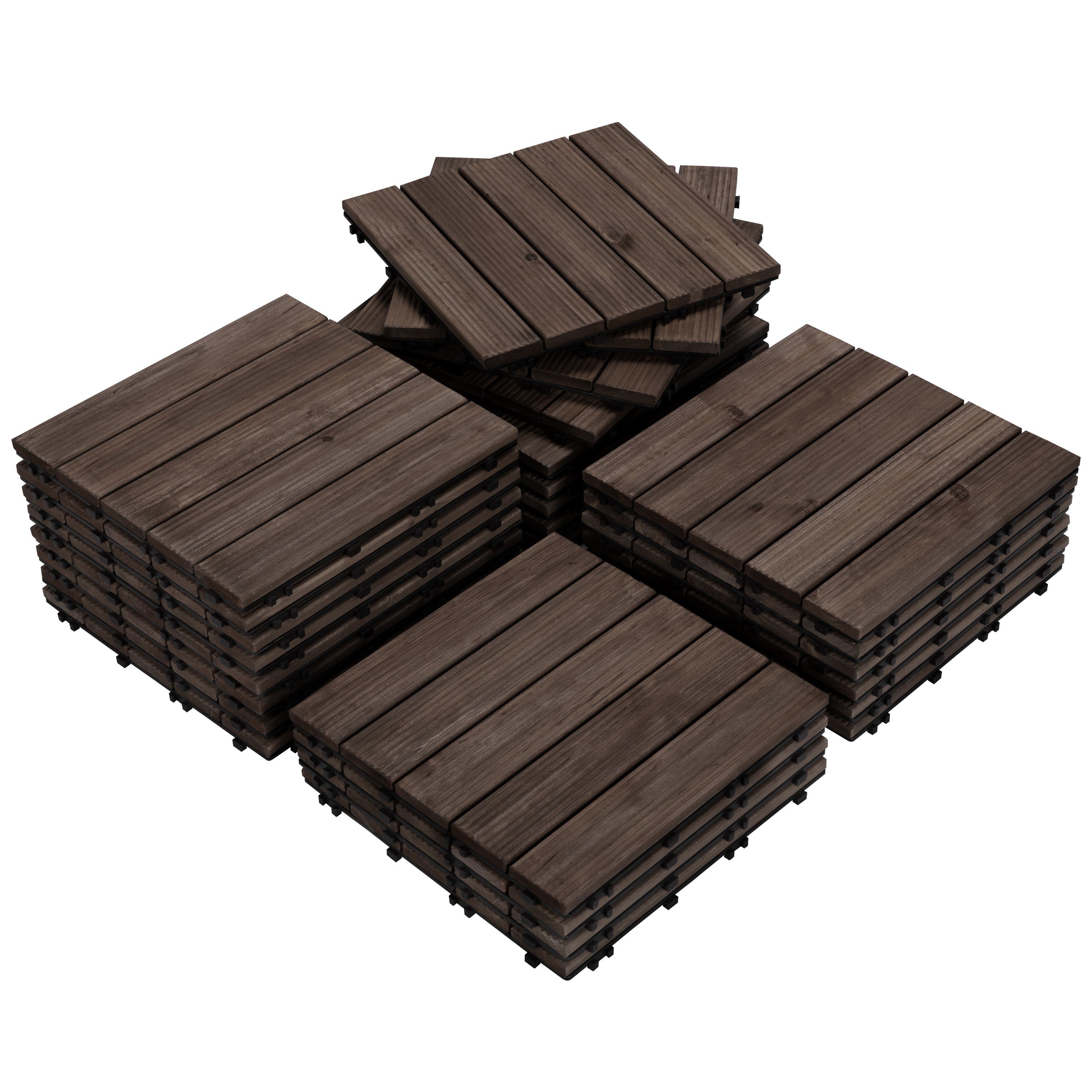 Yaheetech Holzfliesen, 27 Stück 30x30 cm günstig online kaufen