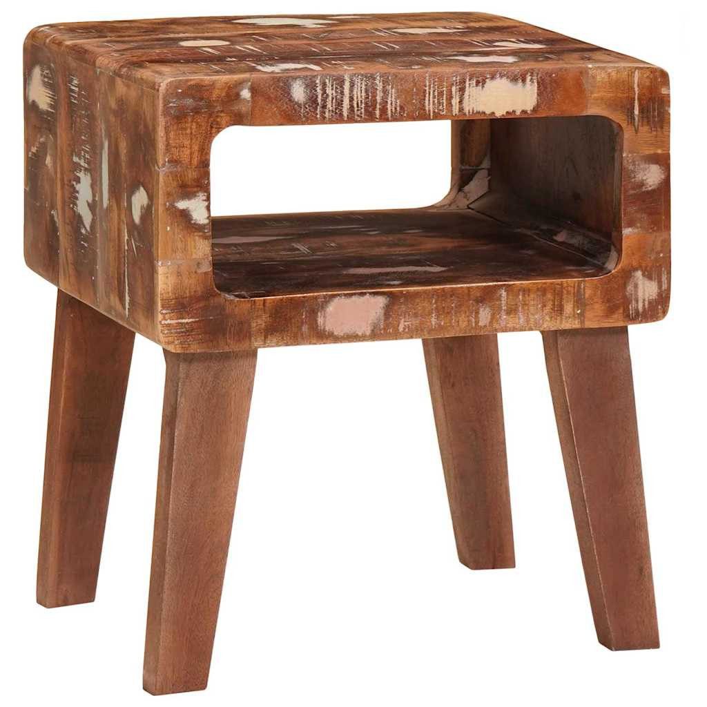 vidaXL Beistelltisch Beistelltisch Braun 40 x 32 x 46 cm Massives upgecyceltes Holz (1-St)