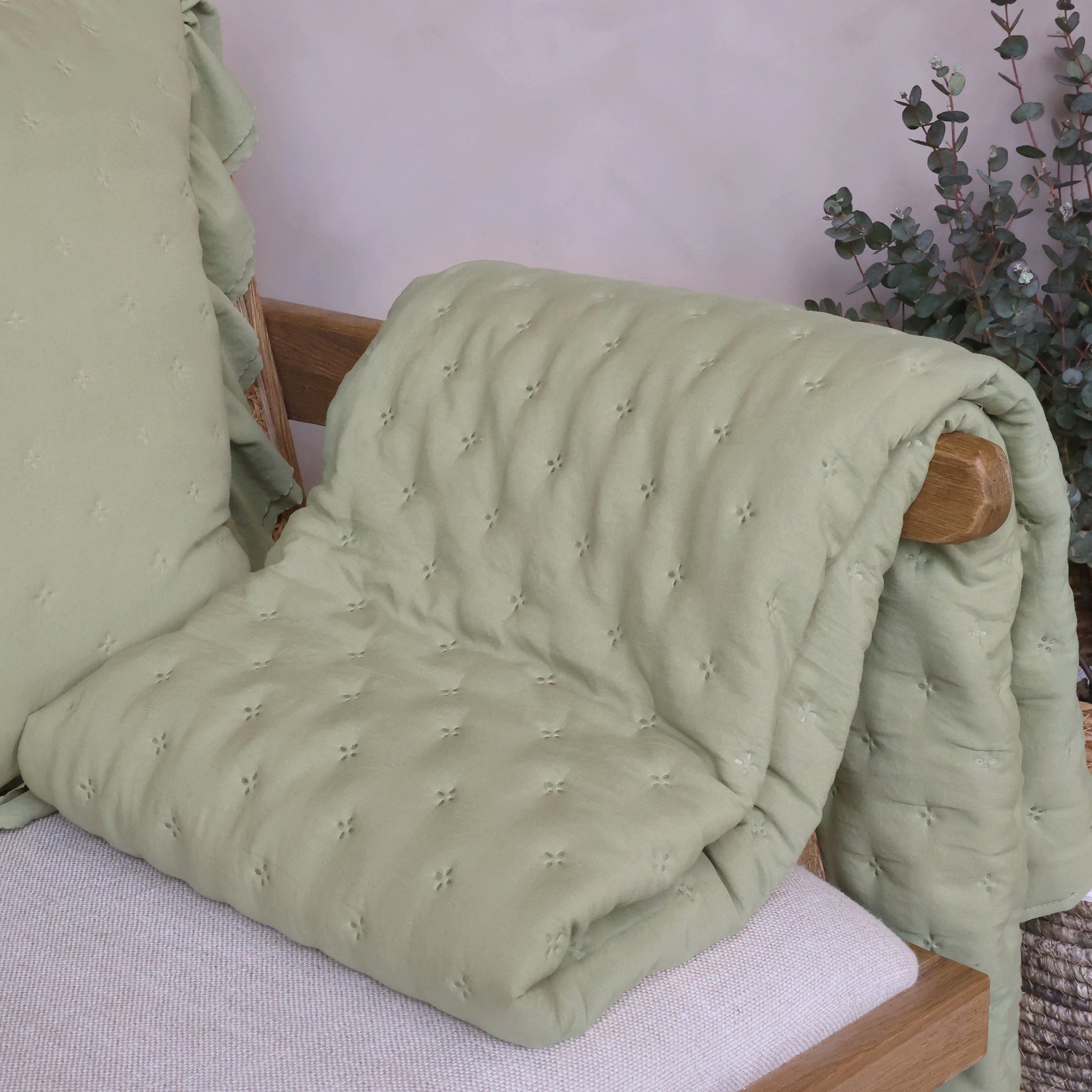 Chic Antique Tagesdecke Chic Antique Aix Soft Quilt Verte