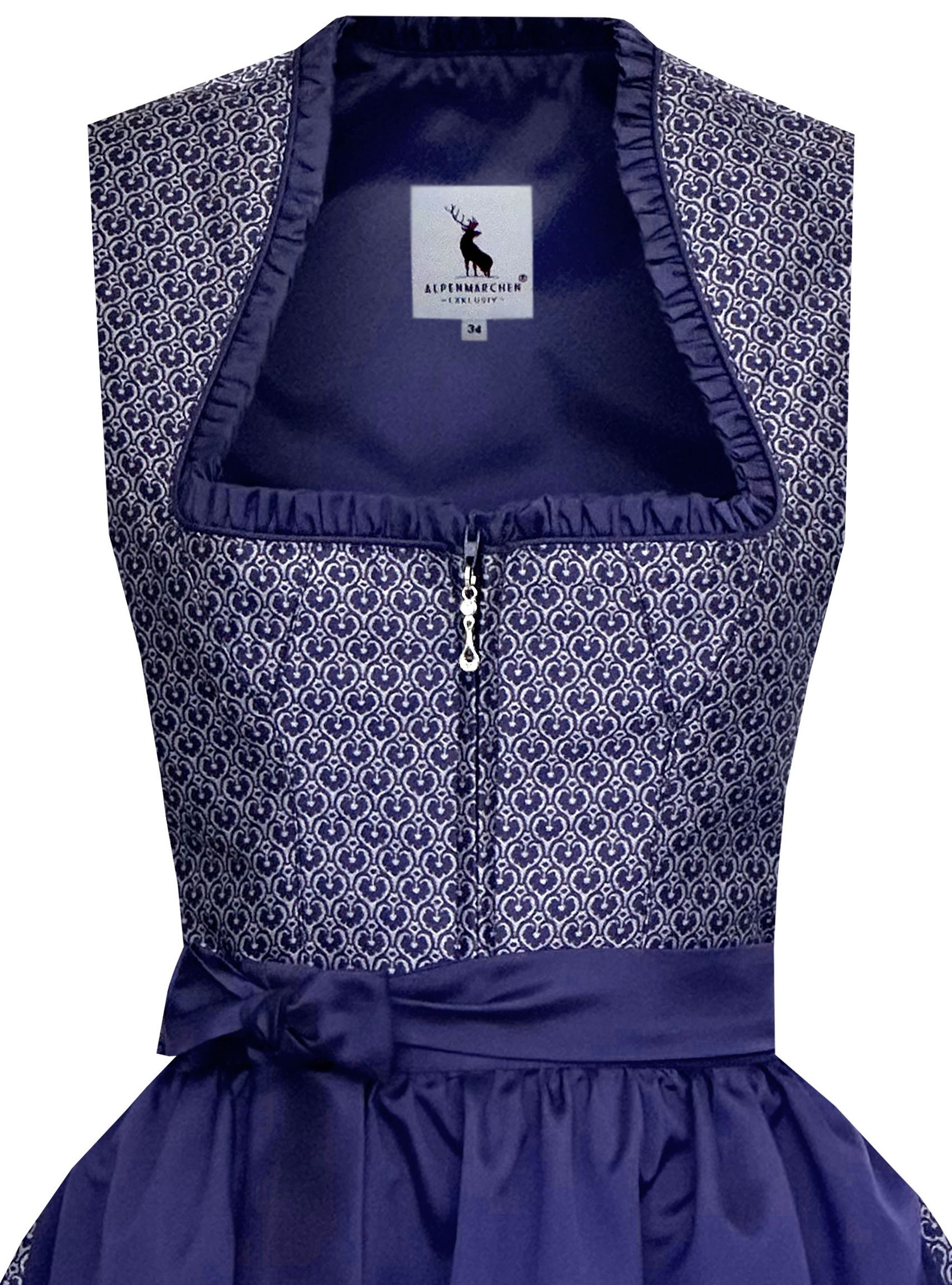 Alpenmärchen Dirndl Dirndl Liane in Blau - ALM1037 günstig online kaufen