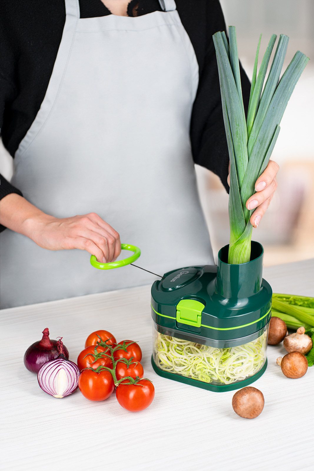 Genius Zerkleinerer Nicer Dicer Pegasus, Set 12-tlg., inkl. Behälter u. Deckel