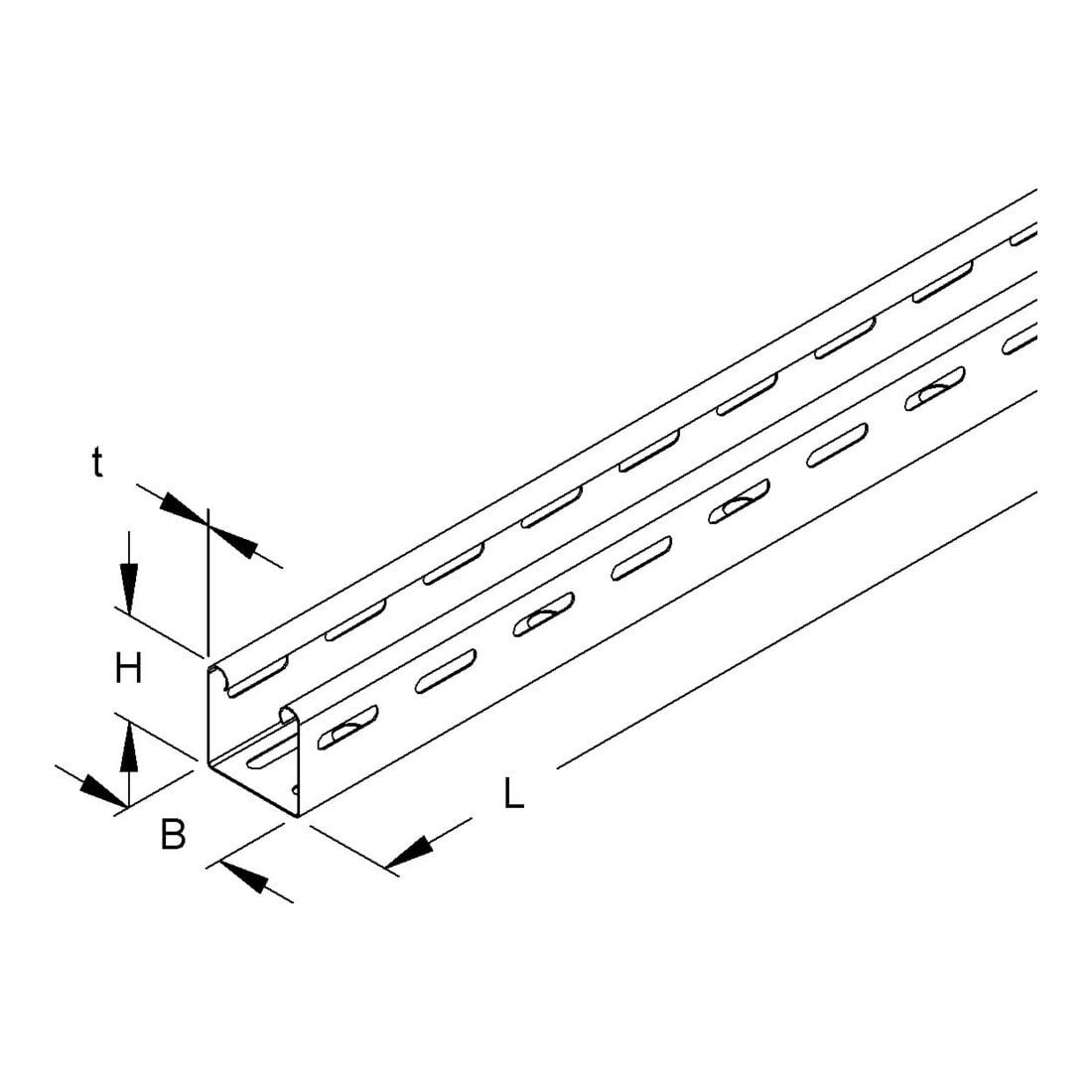 Contorion Kabelkanal Niedax Kabelrinne RL 50.075 3 Stk
