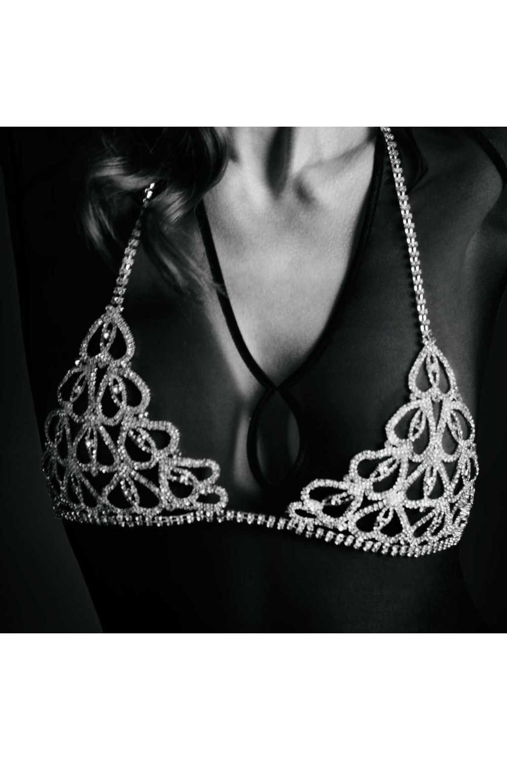 Escora Lange Kette Funkelnder Ketten-Bra C07 sexy