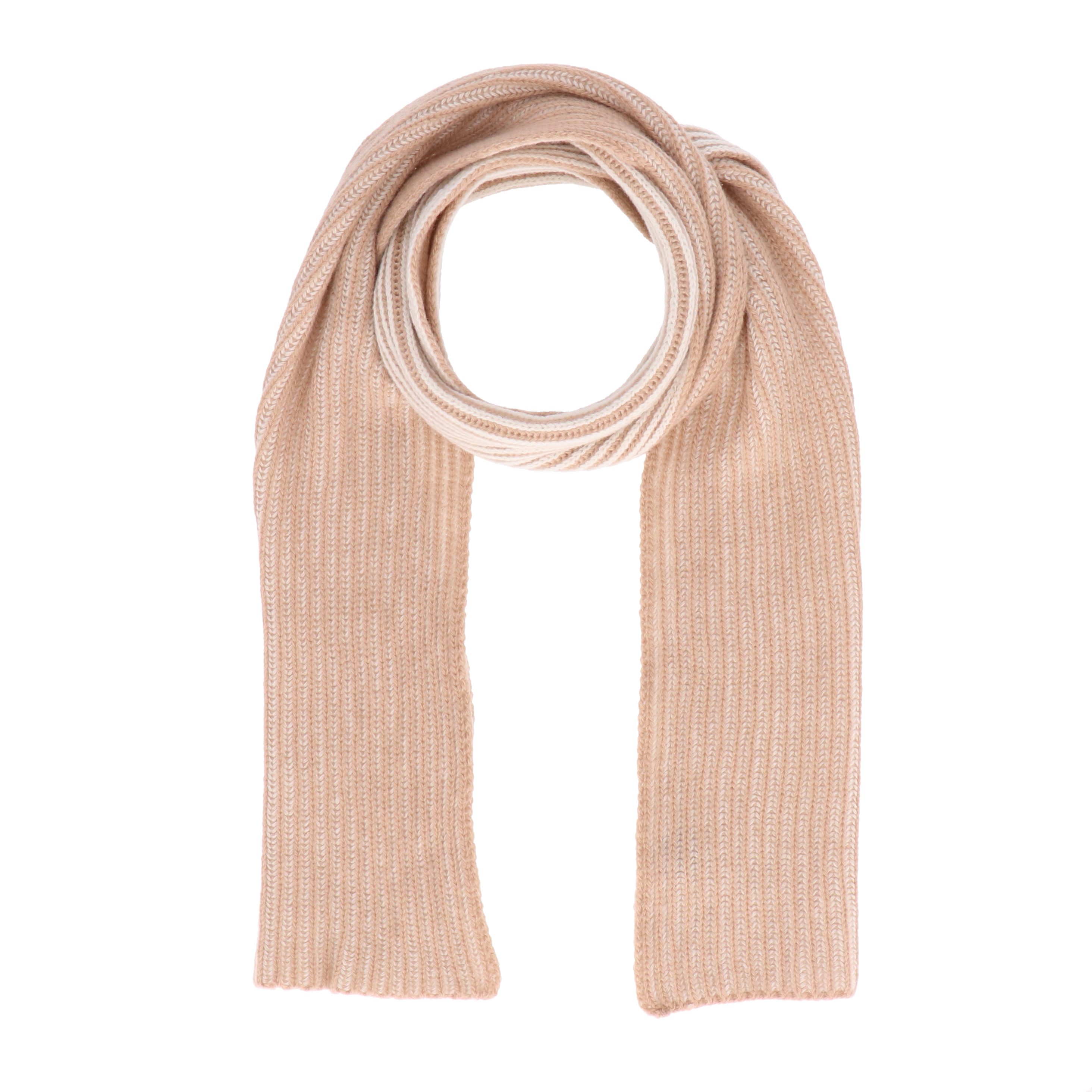 halsüberkopf Accessoires Strickschal mit 2-farbiger Rippe, aus extra feiner Merinowolle