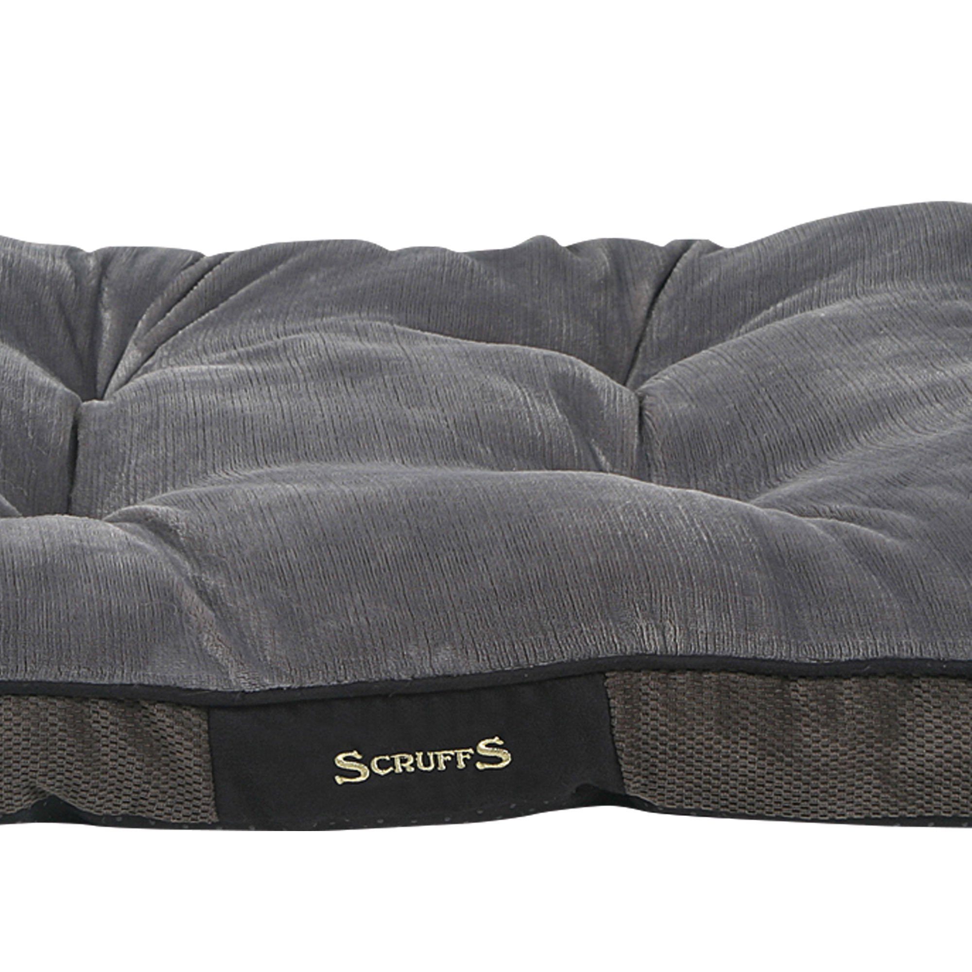 Scruffs Tierbett Hundekissen SCRUFFS® Chester - Graphite, Plüschstoff, Schön kuschelig