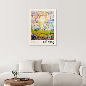 Posterlounge Forex-Bild Edvard Munch, The Sun, Wohnzimmer Malerei