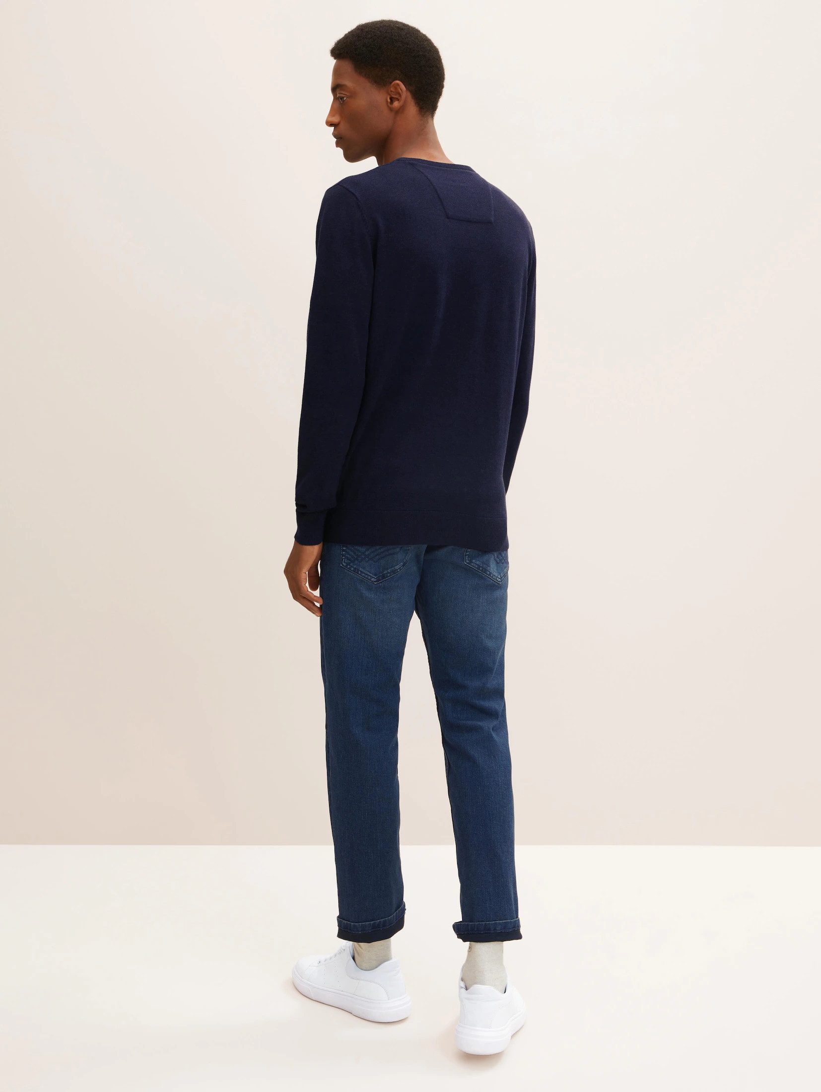 TOM TAILOR Strickpullover basic crew neck sweater