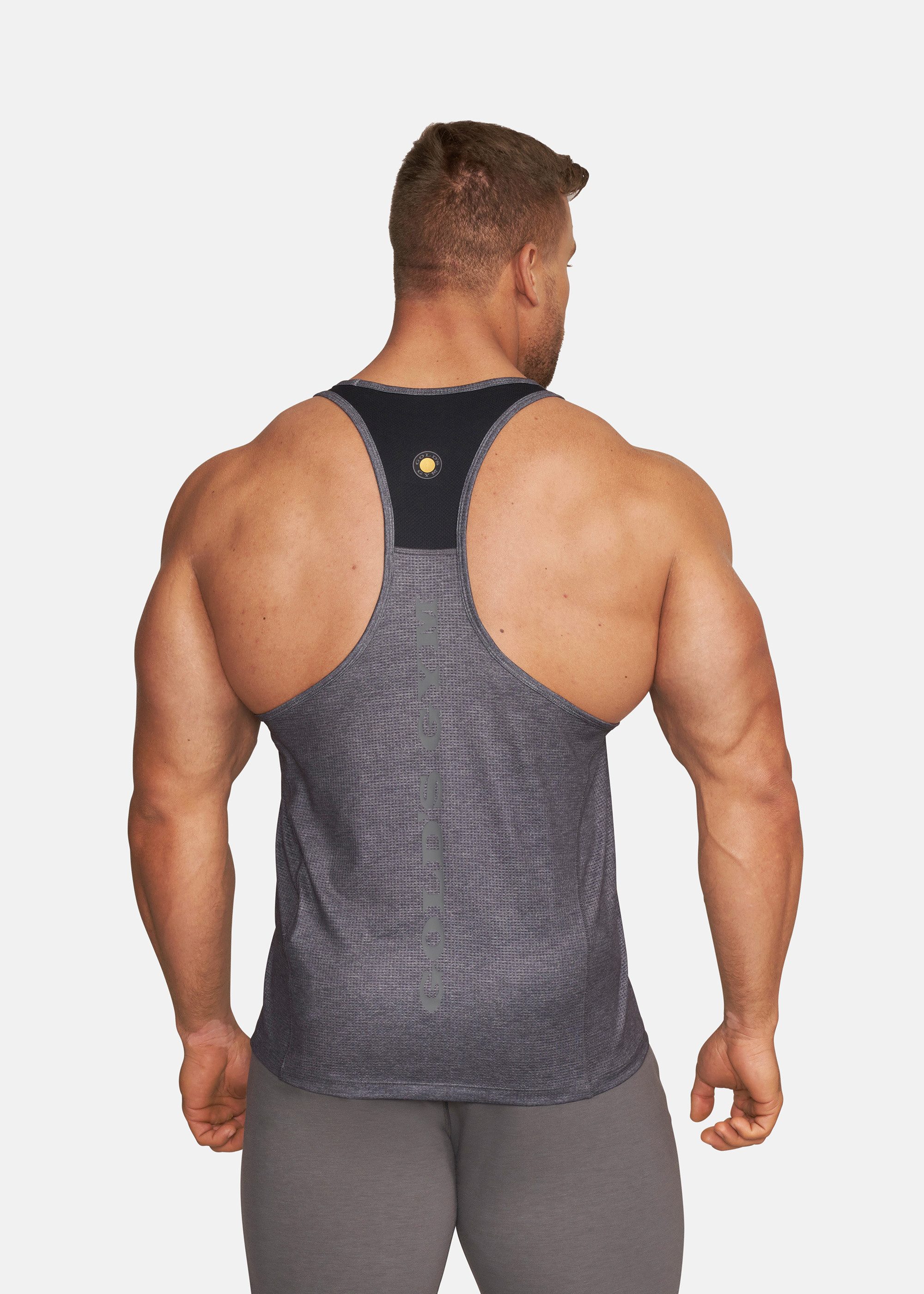 GOLD'S GYM APPAREL Tanktop WILT atmungsaktiv, schnelltrocknend, tief ausgeschnittenes Armloch – Bild 5 von 5